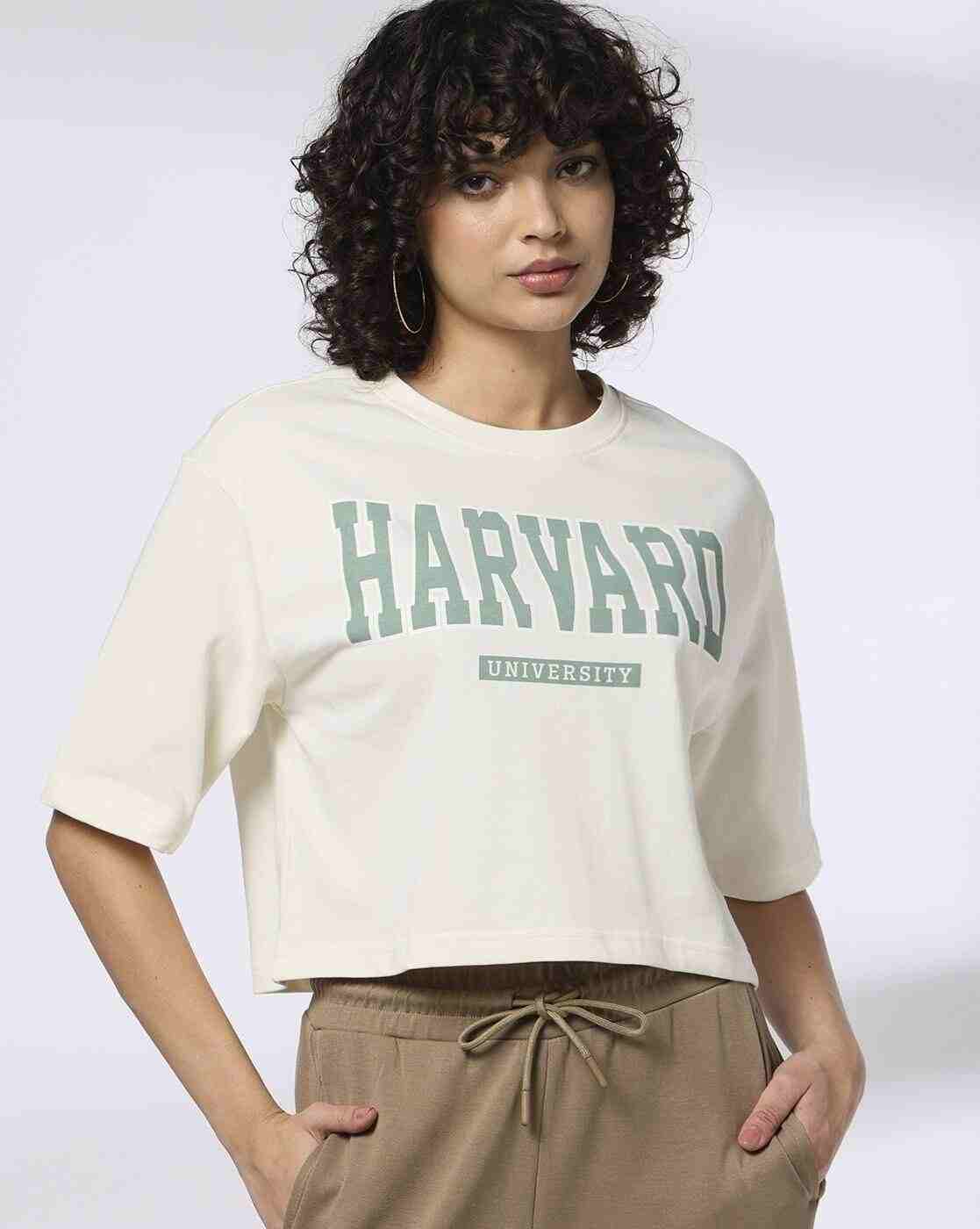 Teamspirit | Women Typographic Print Boxy Fit Round-Neck To|0