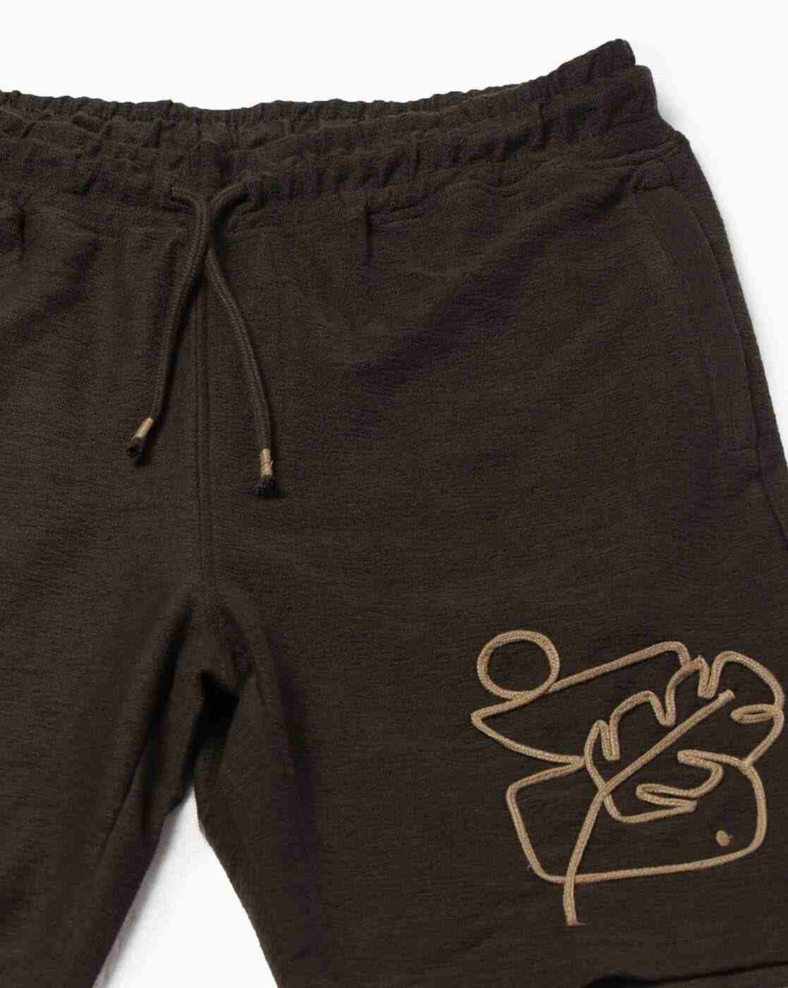 Teamspirit | Men Cord Embroidered Regular Fit Shorts|5