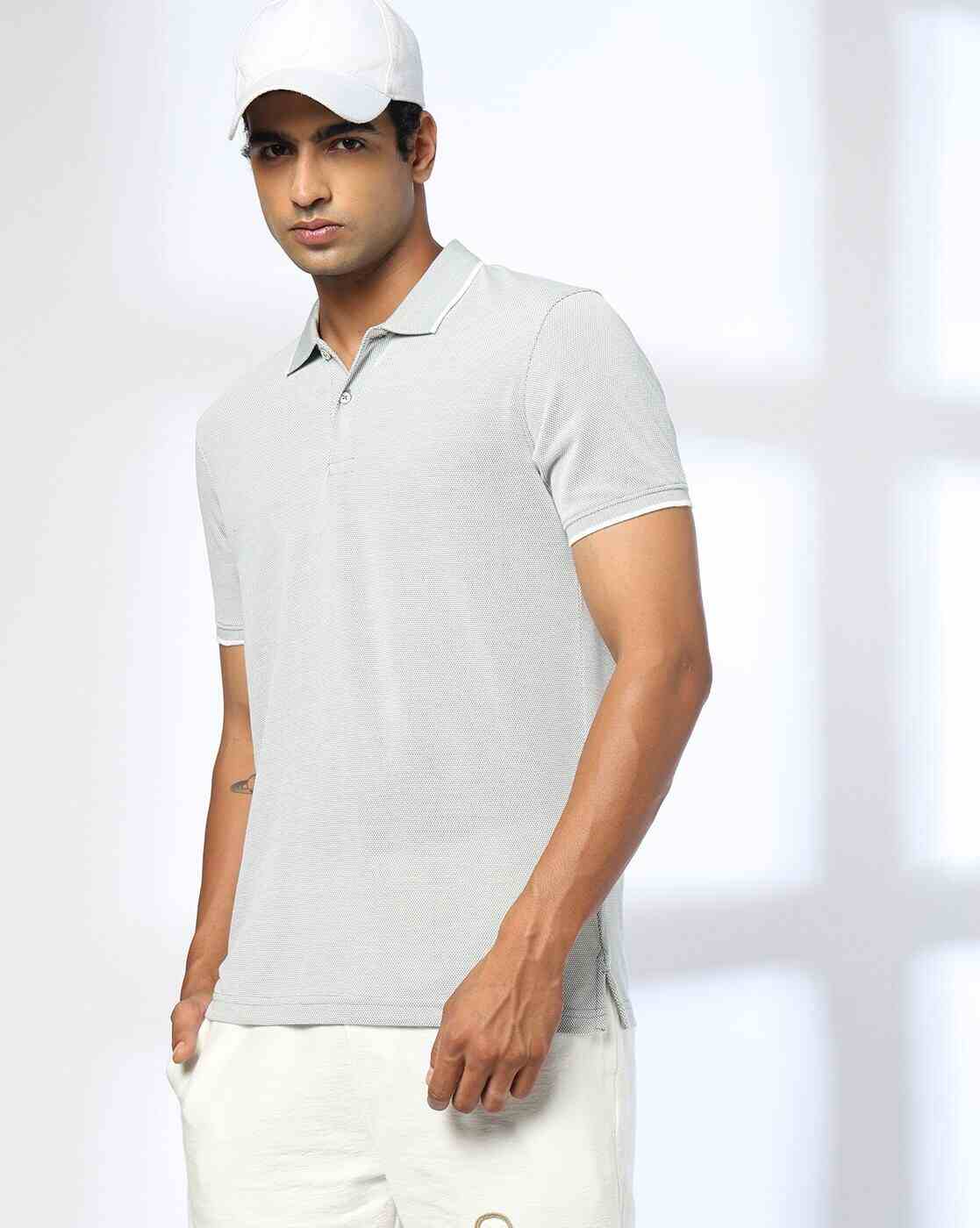 Men Slim Fit Polo T-Shirt