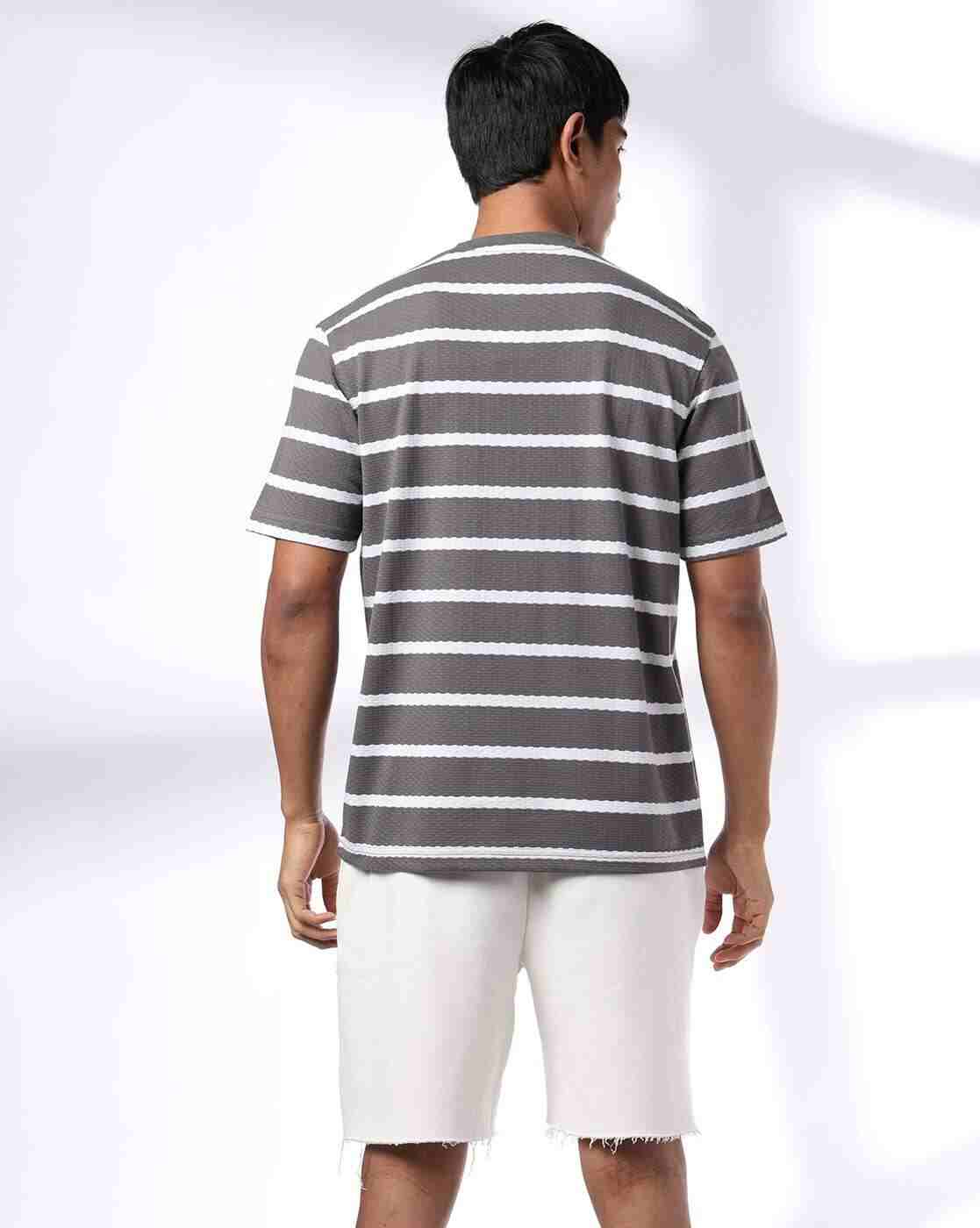 Teamspirit | Men Striped Regular Fit Crew-Neck T-Shirt|2