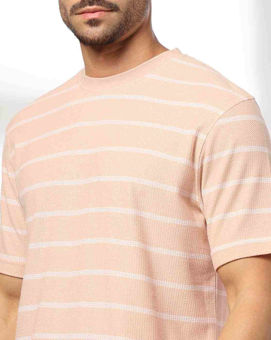 Teamspirit | Men Striped Regular Fit Crew-Neck T-Shirt|3