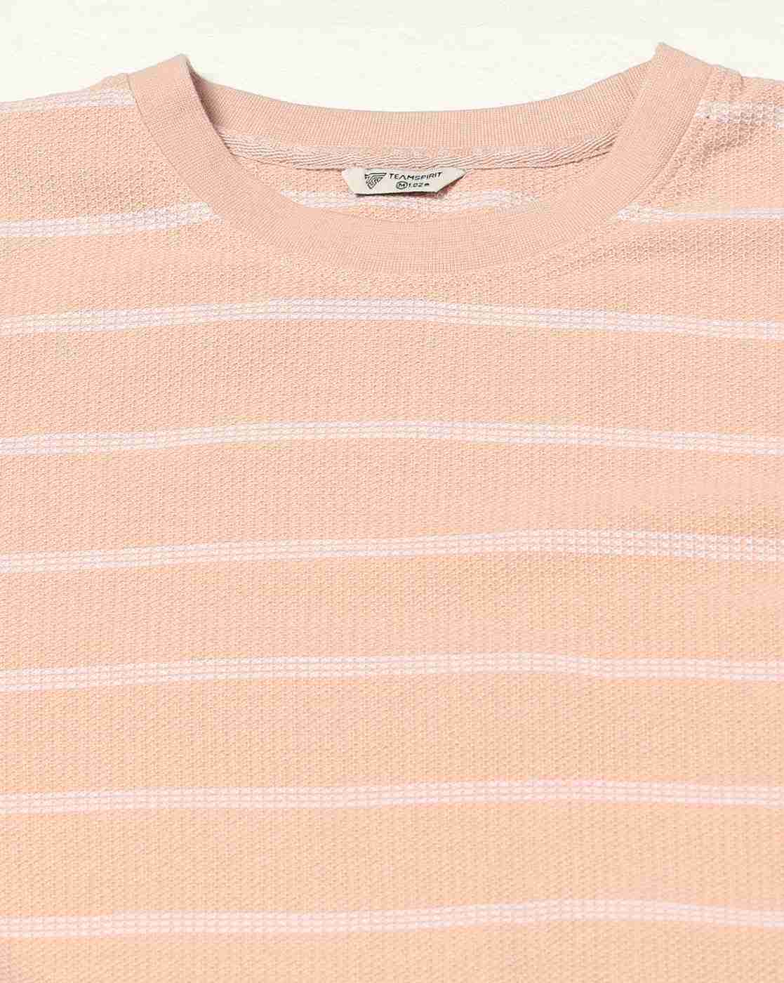 Teamspirit | Men Striped Regular Fit Crew-Neck T-Shirt|4