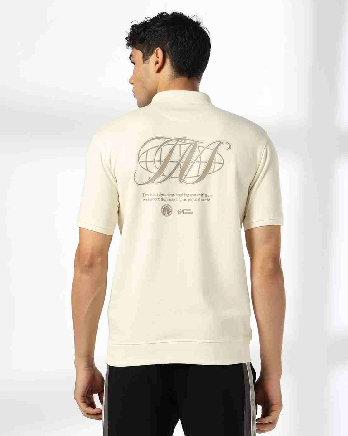 Teamspirit | Men Typographic Print Regular Fit Polo T-Shirt|2