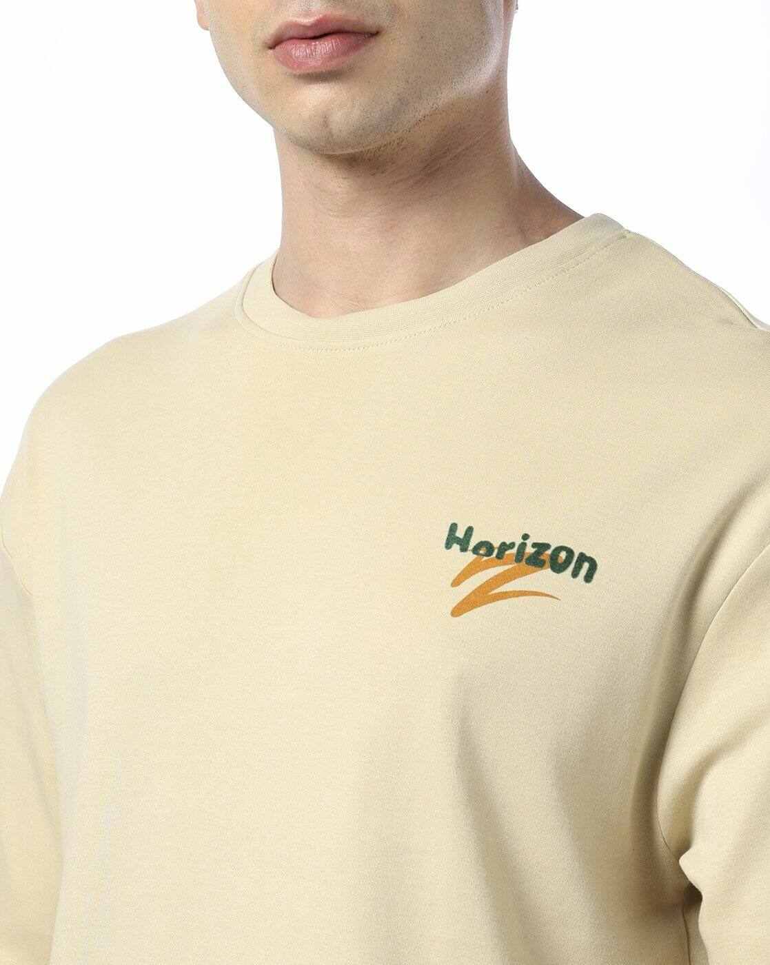 Teamspirit | Men Typographic Print Boxy Fit Crew-Neck T-Shirt|4