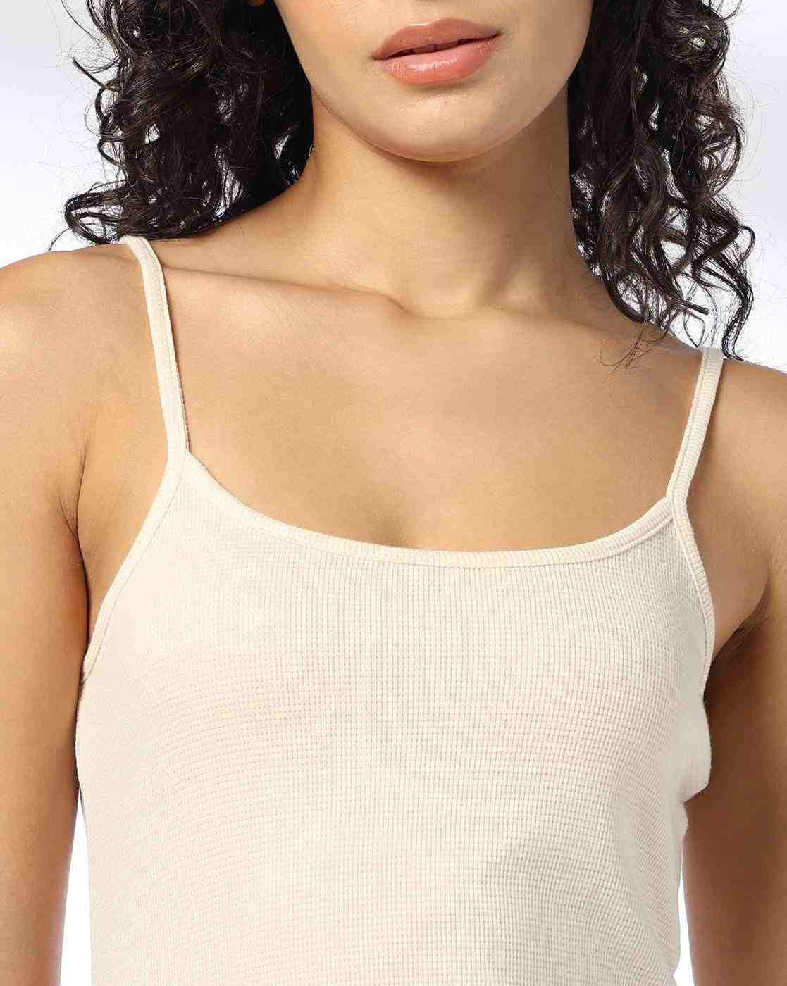 Teamspirit | Waffle-Knit Camisole with Adjustable Strap|3