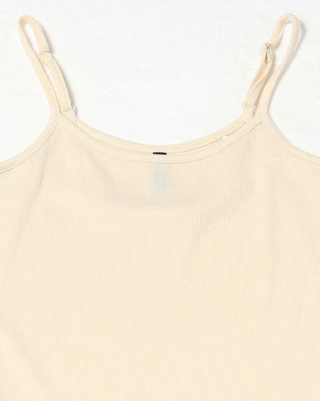 Teamspirit | Waffle-Knit Camisole with Adjustable Strap|4
