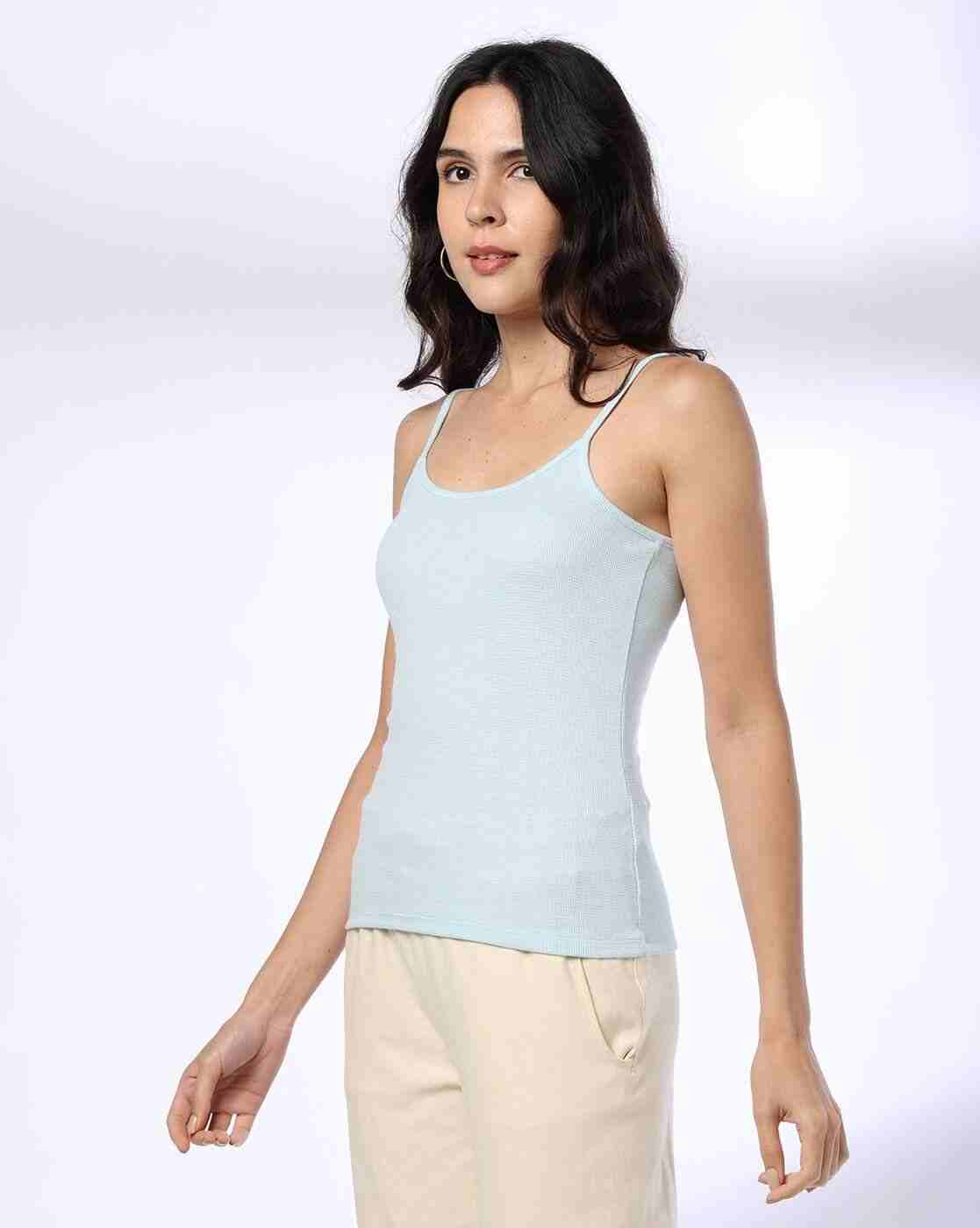 Teamspirit | Waffle-Knit Camisole with Adjustable Strap|1