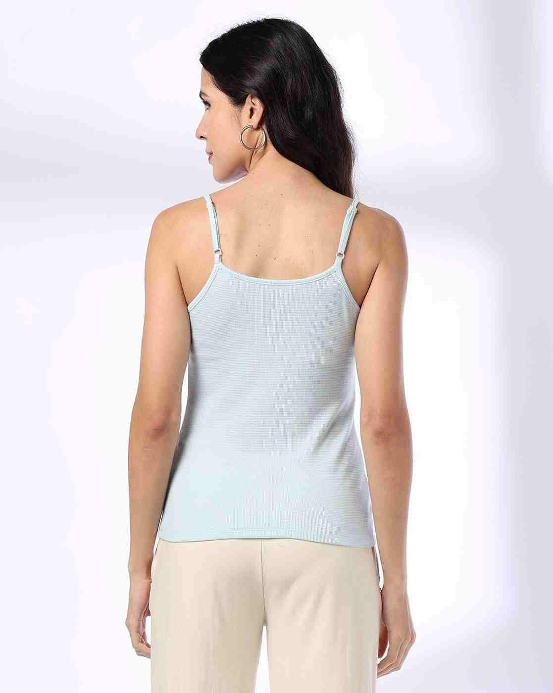 Teamspirit | Waffle-Knit Camisole with Adjustable Strap|2