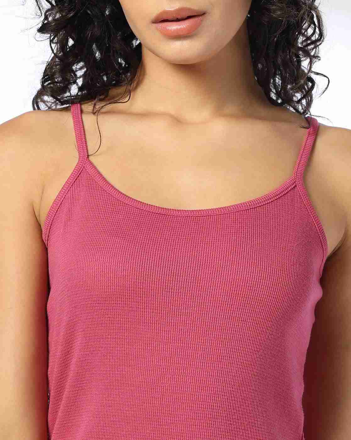 Teamspirit | Waffle-Knit Camisole with Adjustable Strap|3