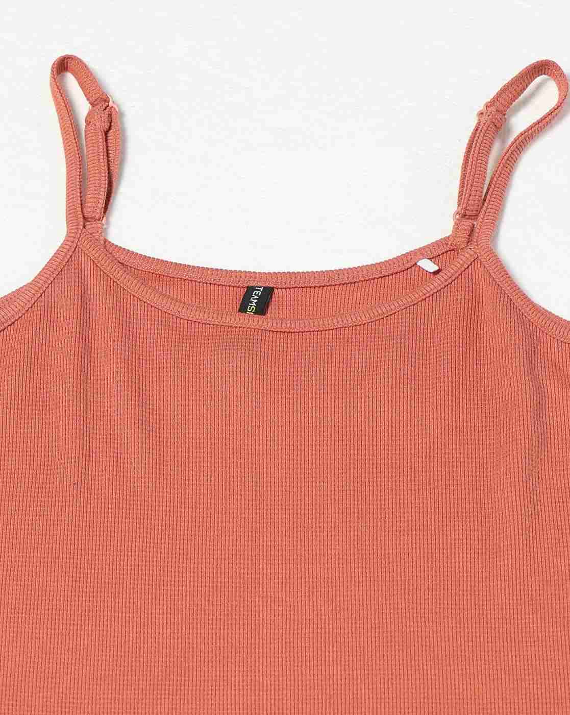 Teamspirit | Waffle-Knit Camisole with Adjustable Strap|4