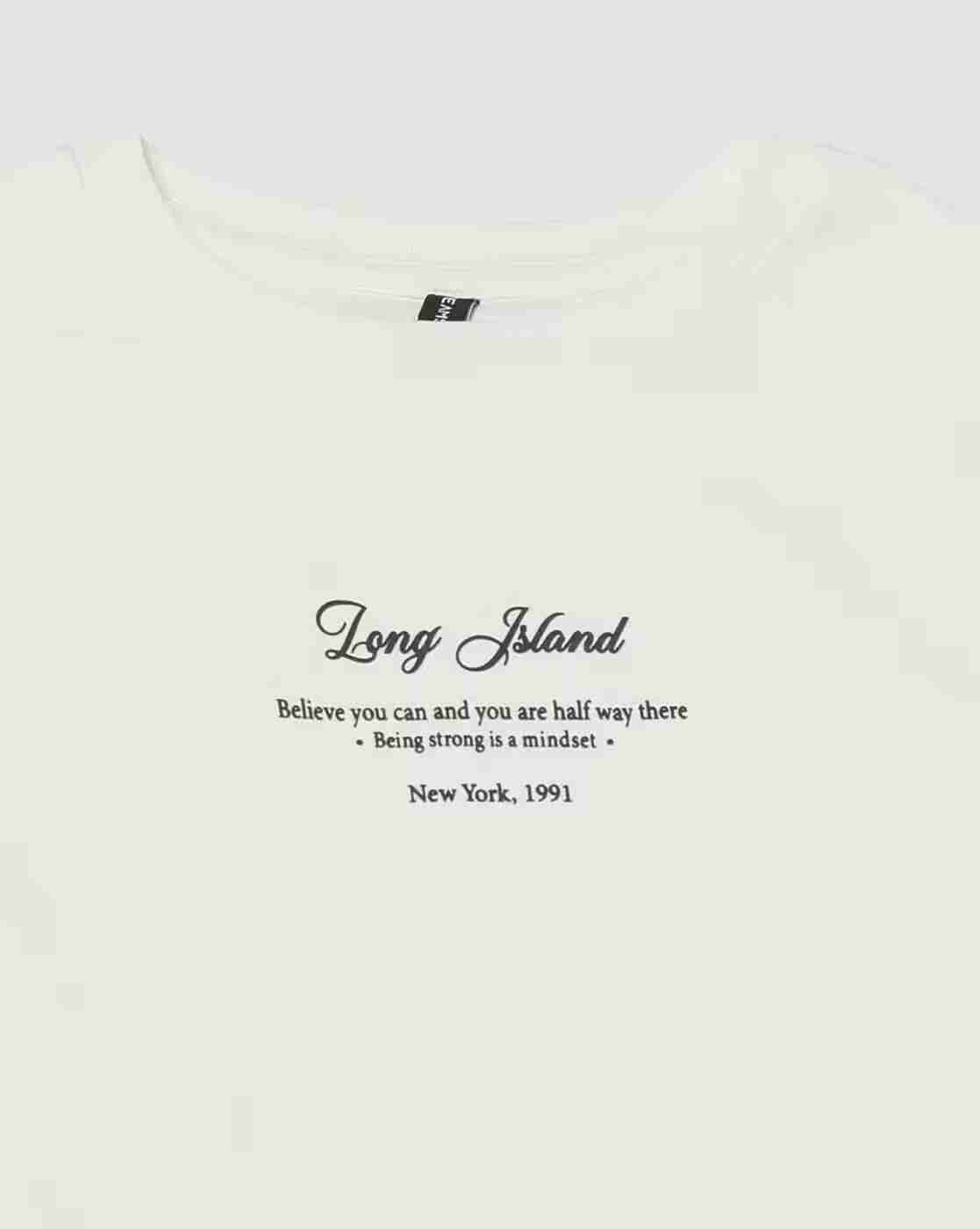 Teamspirit | Women Typographic Print Fitted Crew-Neck T-Shirt|5