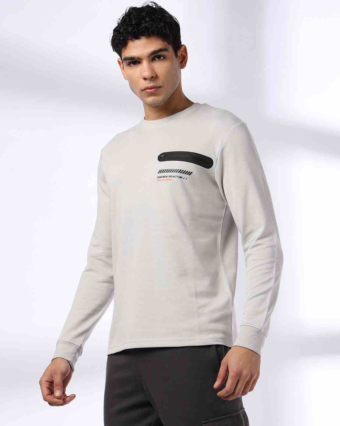 Teamspirit | Men Regular Fit Crew-Neck T-Shirt with Bonded Zipper Detail|3