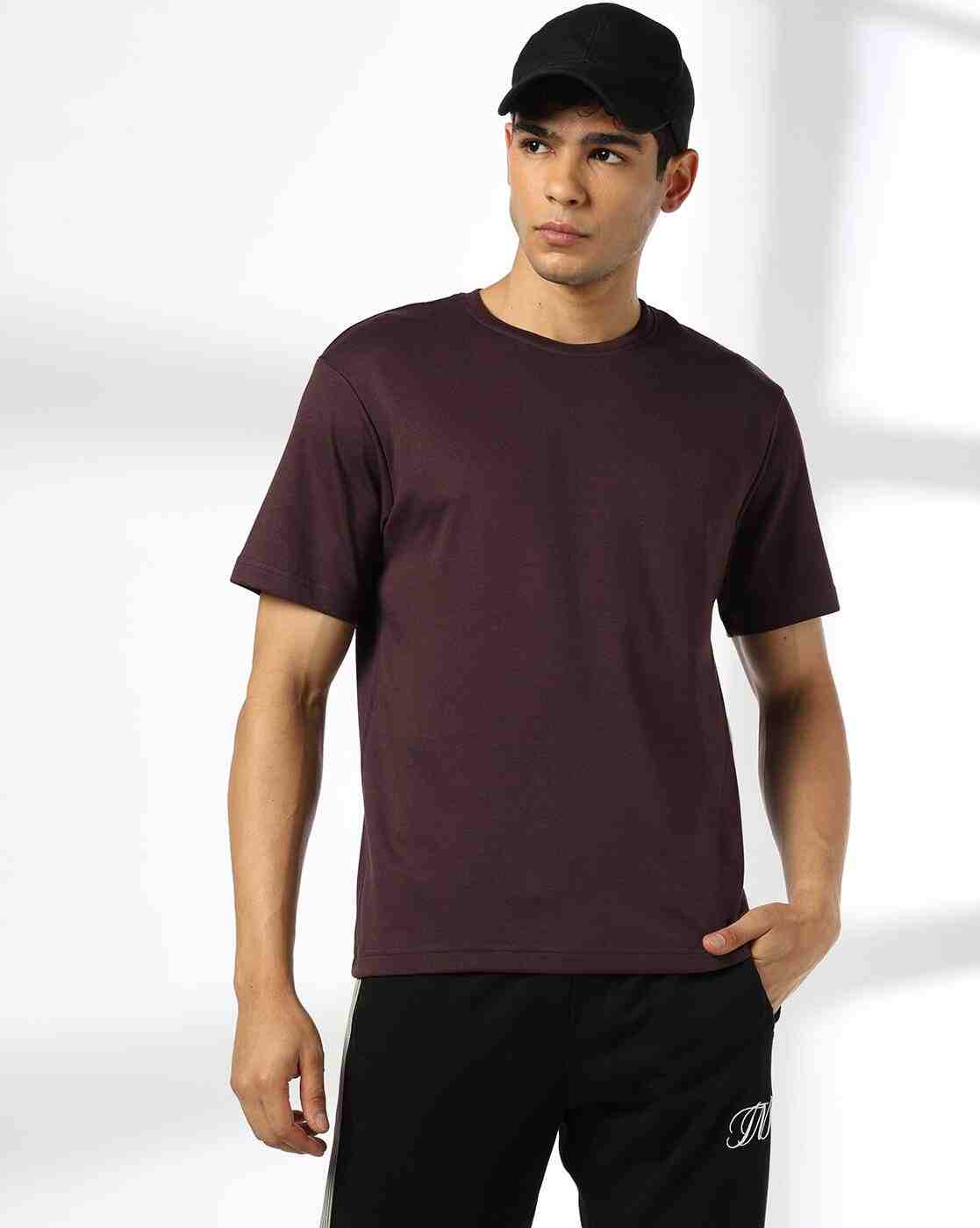 Men Regular Fit Crew-Neck T-Shirt