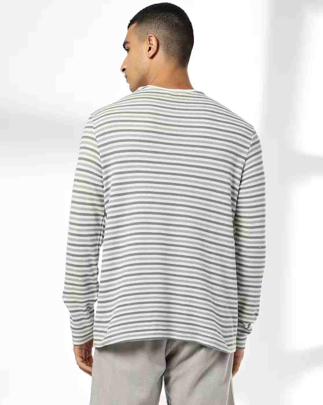 Teamspirit | Men Striped Regular Fit Crew-Neck T-Shirt|2