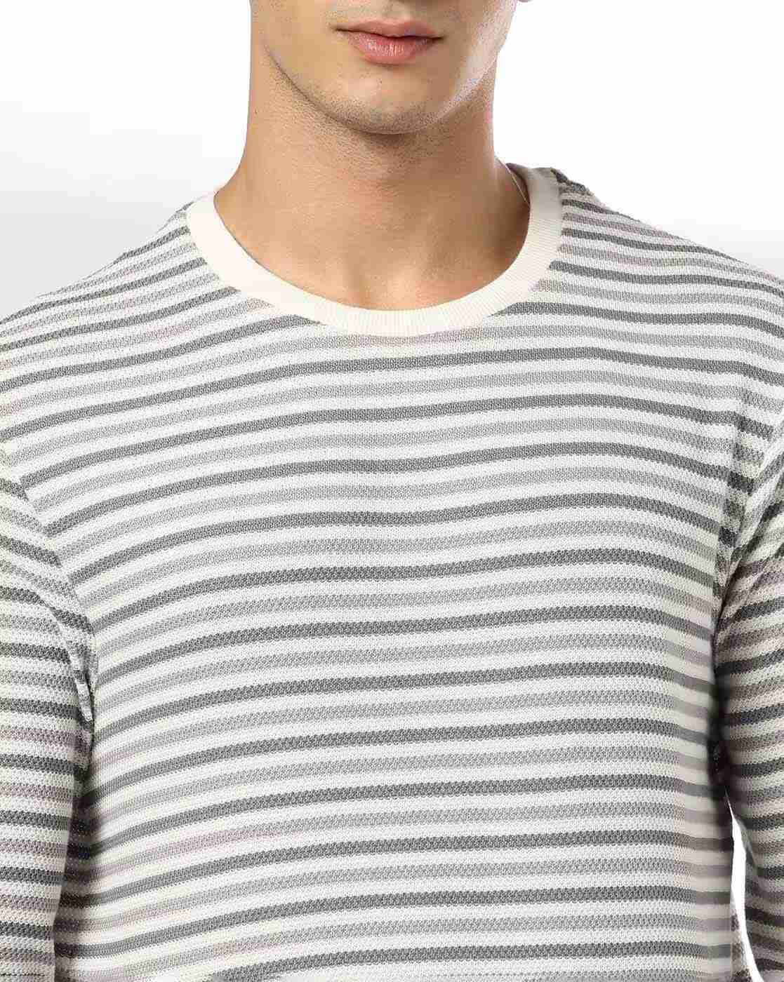Teamspirit | Men Striped Regular Fit Crew-Neck T-Shirt|4