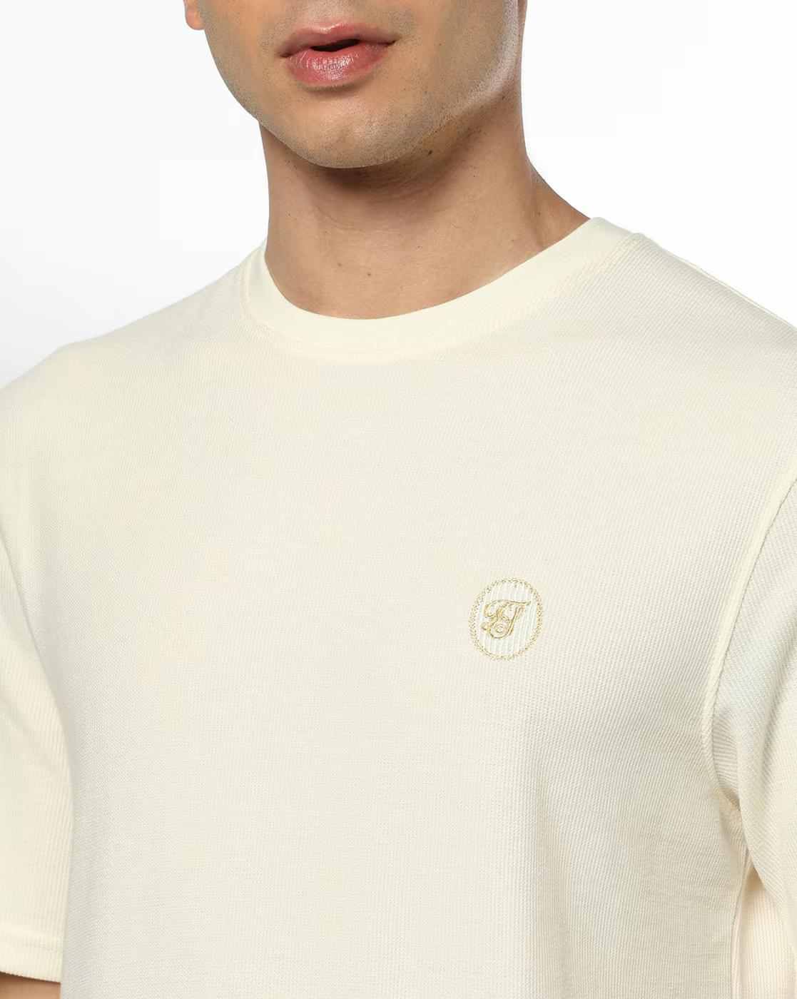 Teamspirit | Men Regular Fit Crew-Neck T-Shirt with Monogram Embroidery|3