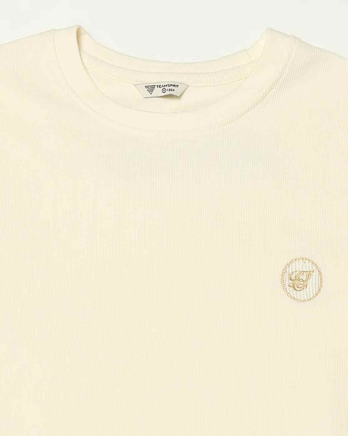 Teamspirit | Men Regular Fit Crew-Neck T-Shirt with Monogram Embroidery|4