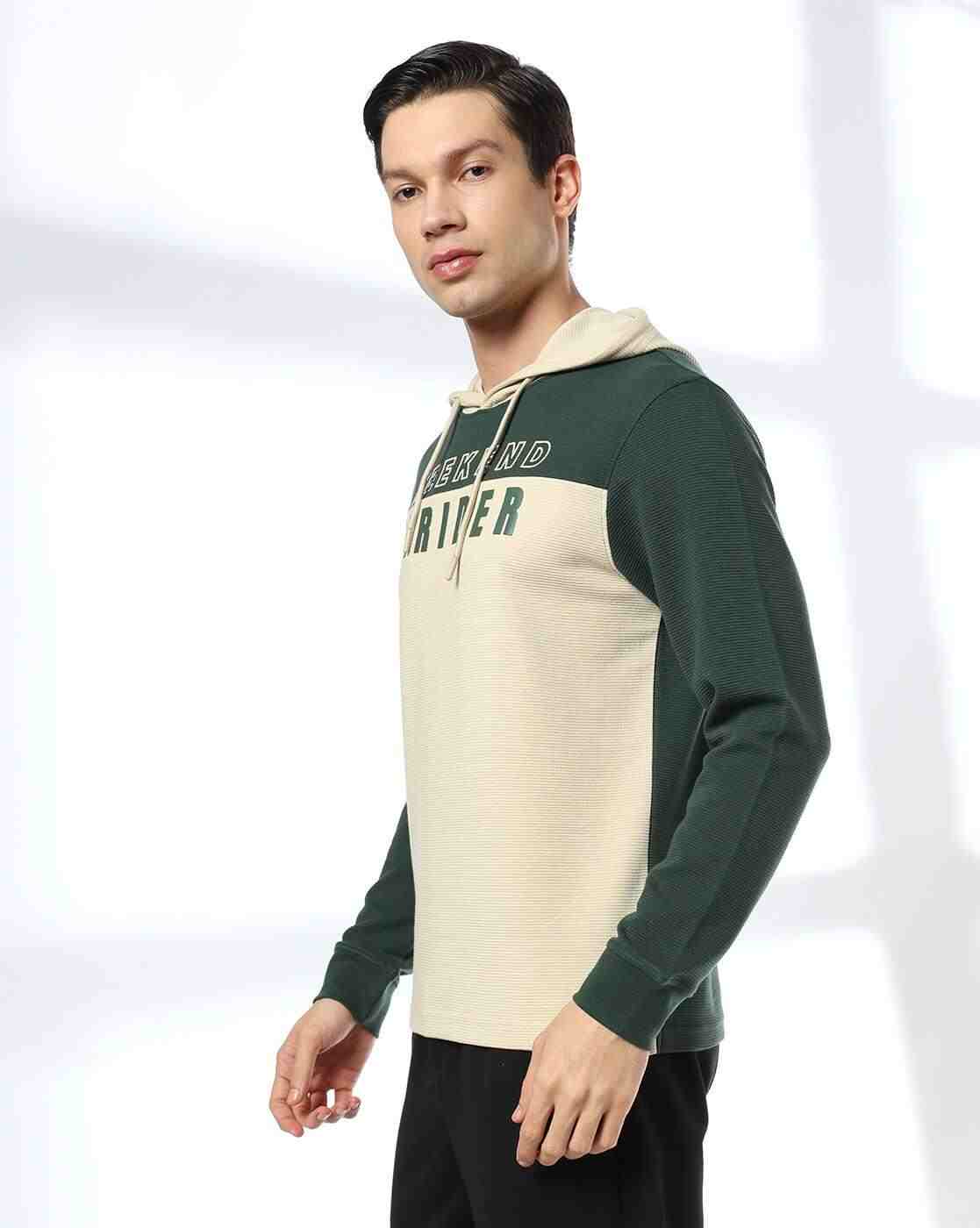 Teamspirit | Men Colourblock Regular Fit Hooded T-Shirt|1