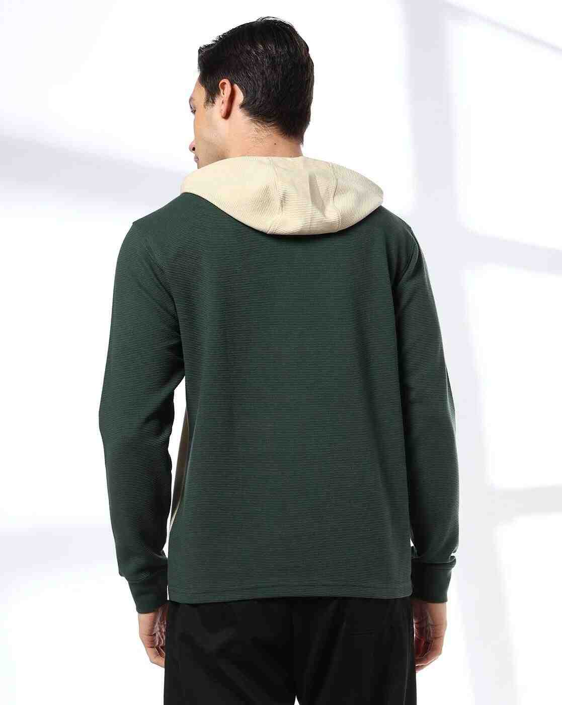 Teamspirit | Men Colourblock Regular Fit Hooded T-Shirt|2