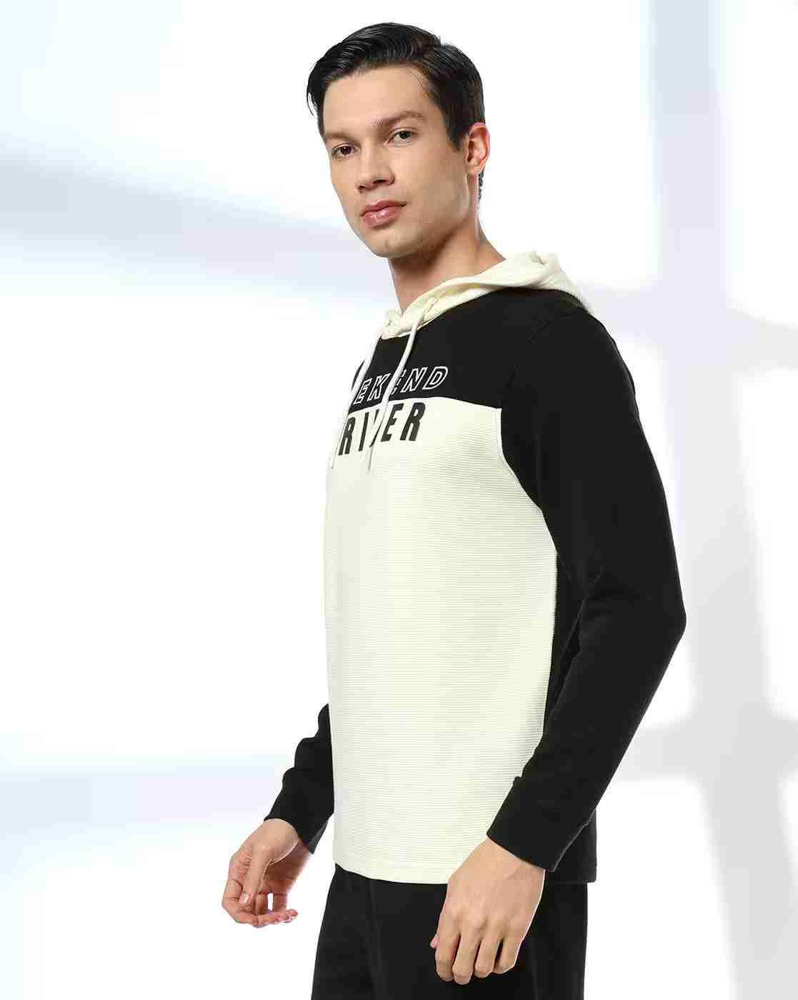 Teamspirit | Men Colourblock Regular Fit Hooded T-Shirt|1