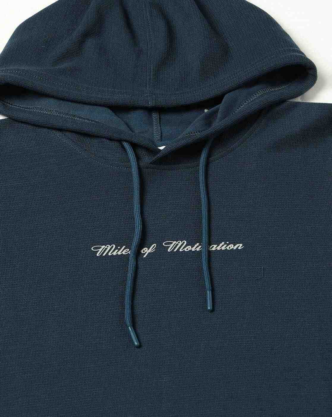 Teamspirit | Men Miles of Motivation Print Regular Fit Hooded T-Shirt|5