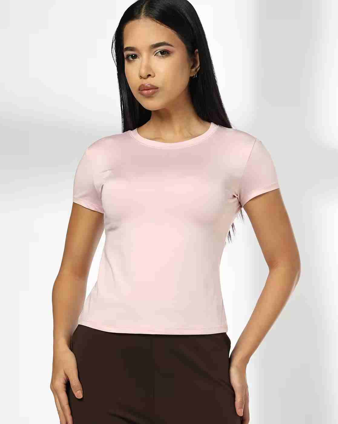 Women Regular Fit Round-Neck Top