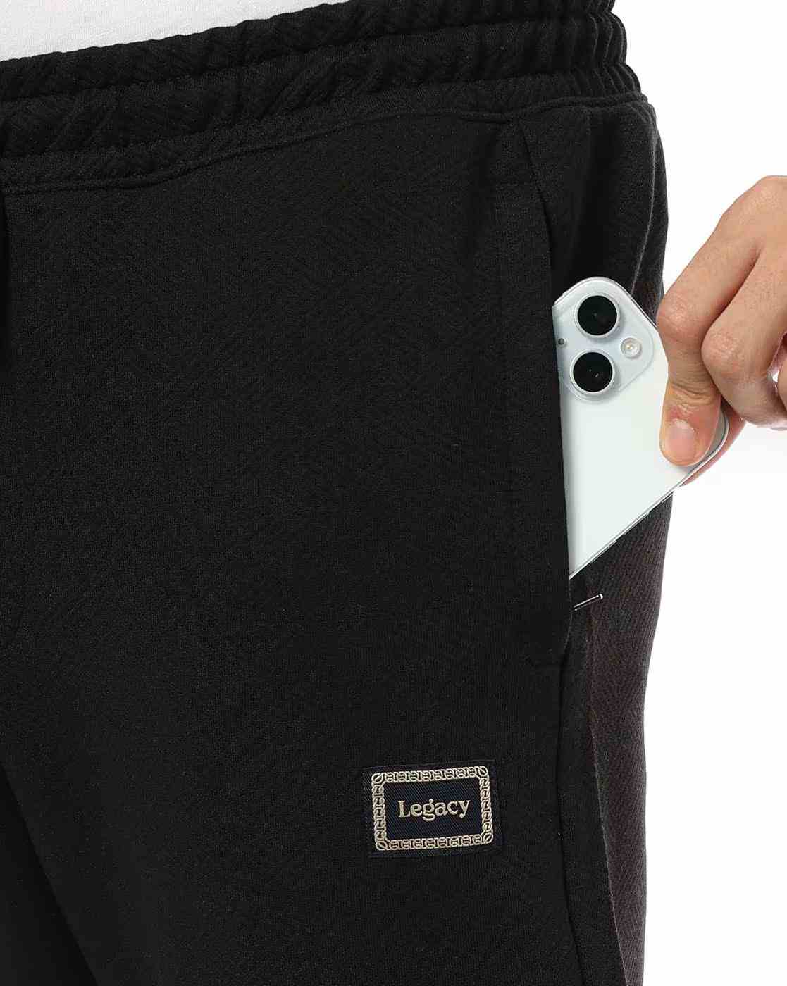 Teamspirit | Men Patterned Regular Fit Track Pants|4