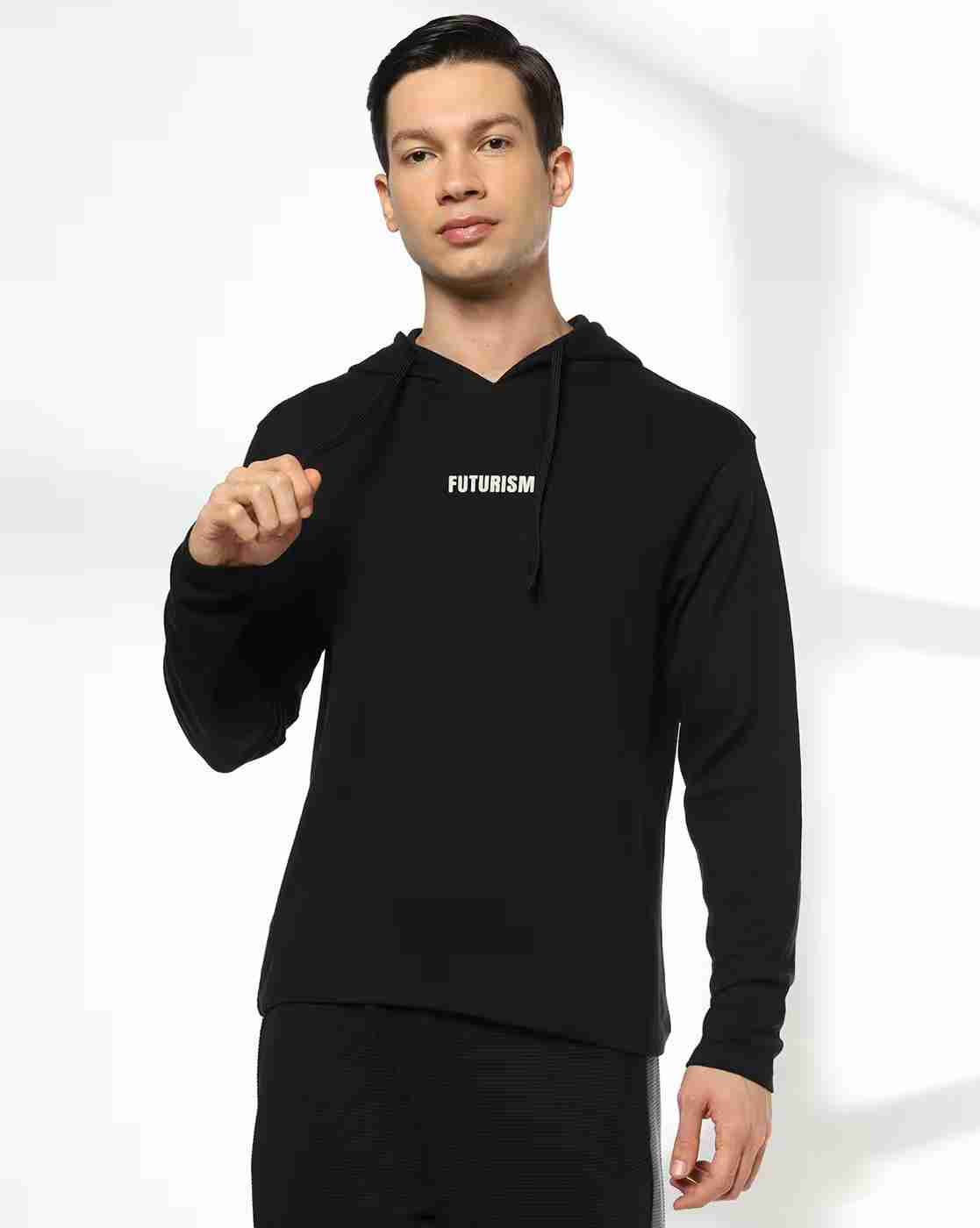 Teamspirit | Men Typographic Print Regular Fit Hoodie|1