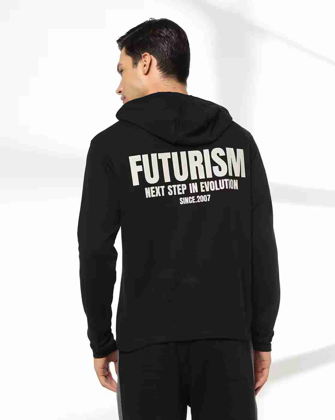 Teamspirit | Men Typographic Print Regular Fit Hoodie|3