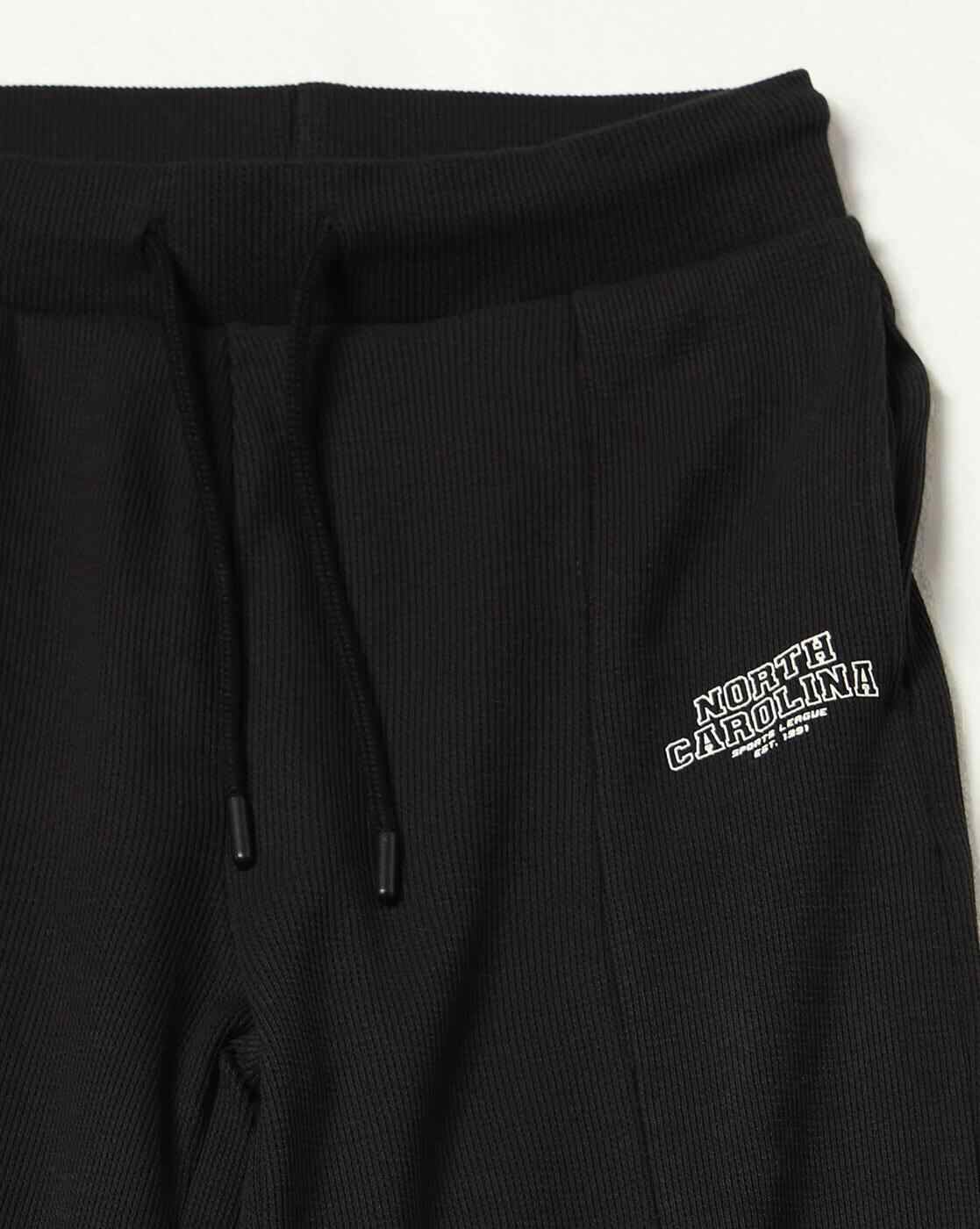 Teamspirit | Women Waffle Knit Straight Track Pants|4