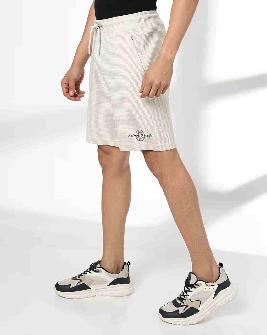 Teamspirit | Men Regular Fit Waffle Knit Shorts|1