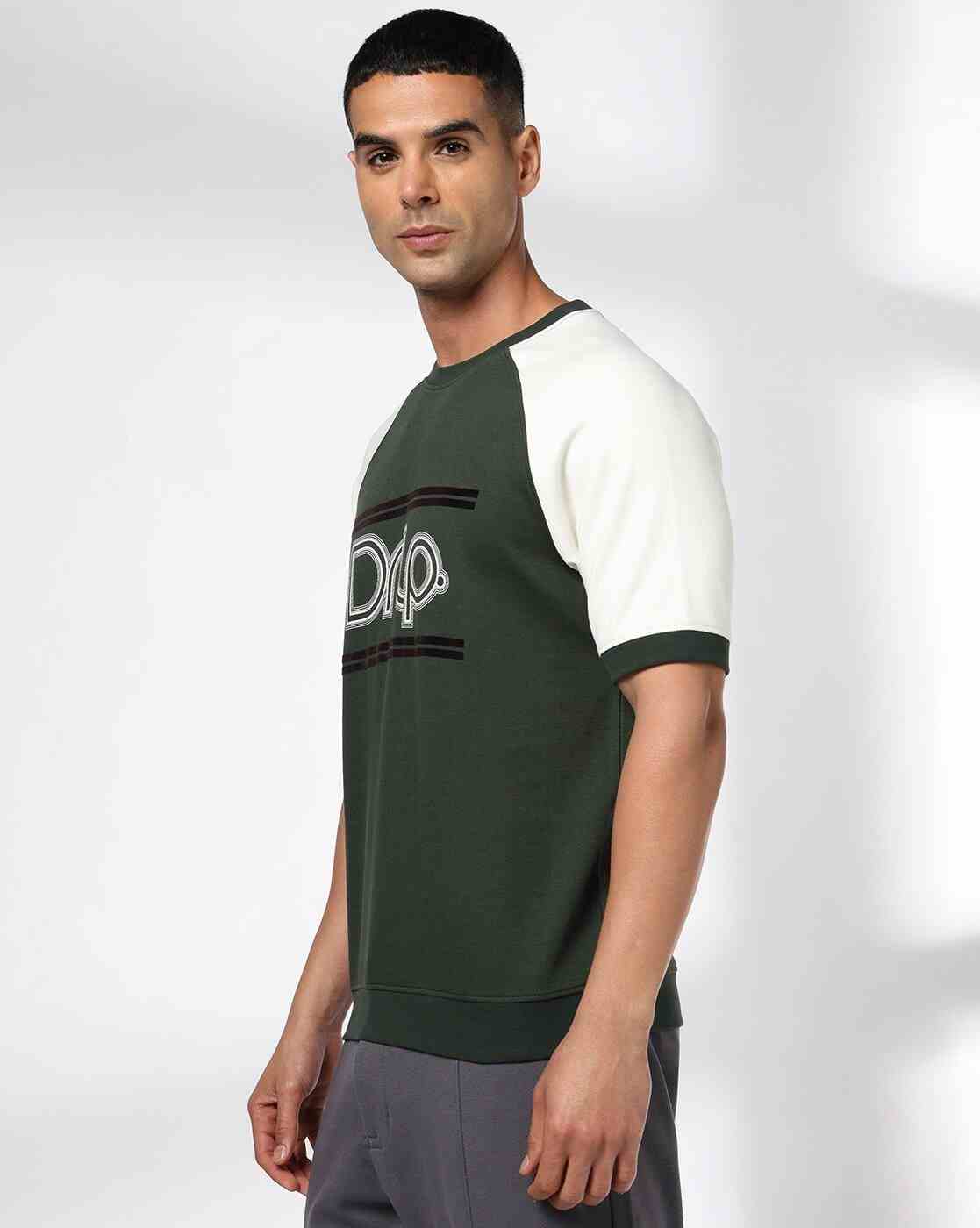 Teamspirit | Men Colourblock Regular Fit Crew-Neck T-Shirt|1
