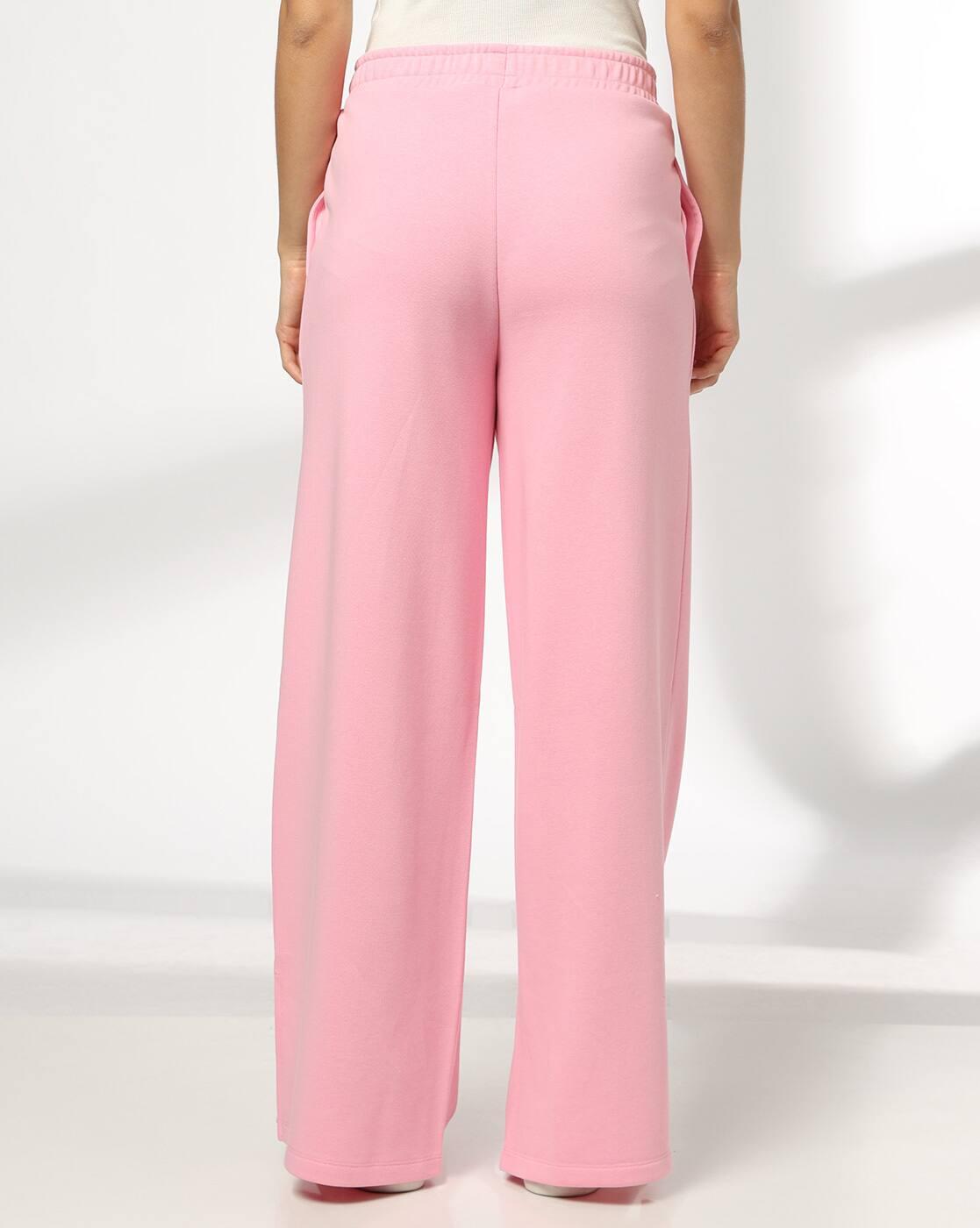 Teamspirit | Women Relaxed Fit Side Slit Flared Track Pants|2