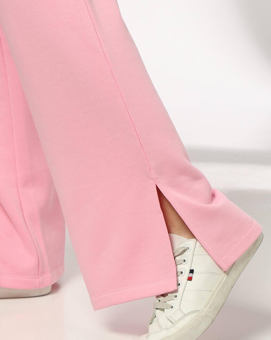 Teamspirit | Women Relaxed Fit Side Slit Flared Track Pants|4
