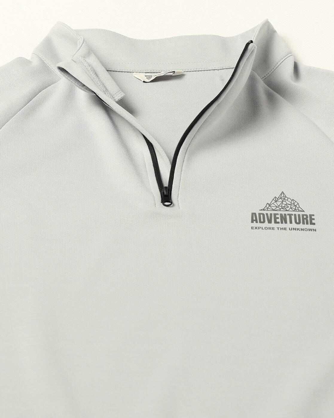 Teamspirit | Men Regular Fit Polo T-Shirt with Half-Zip Closure|5