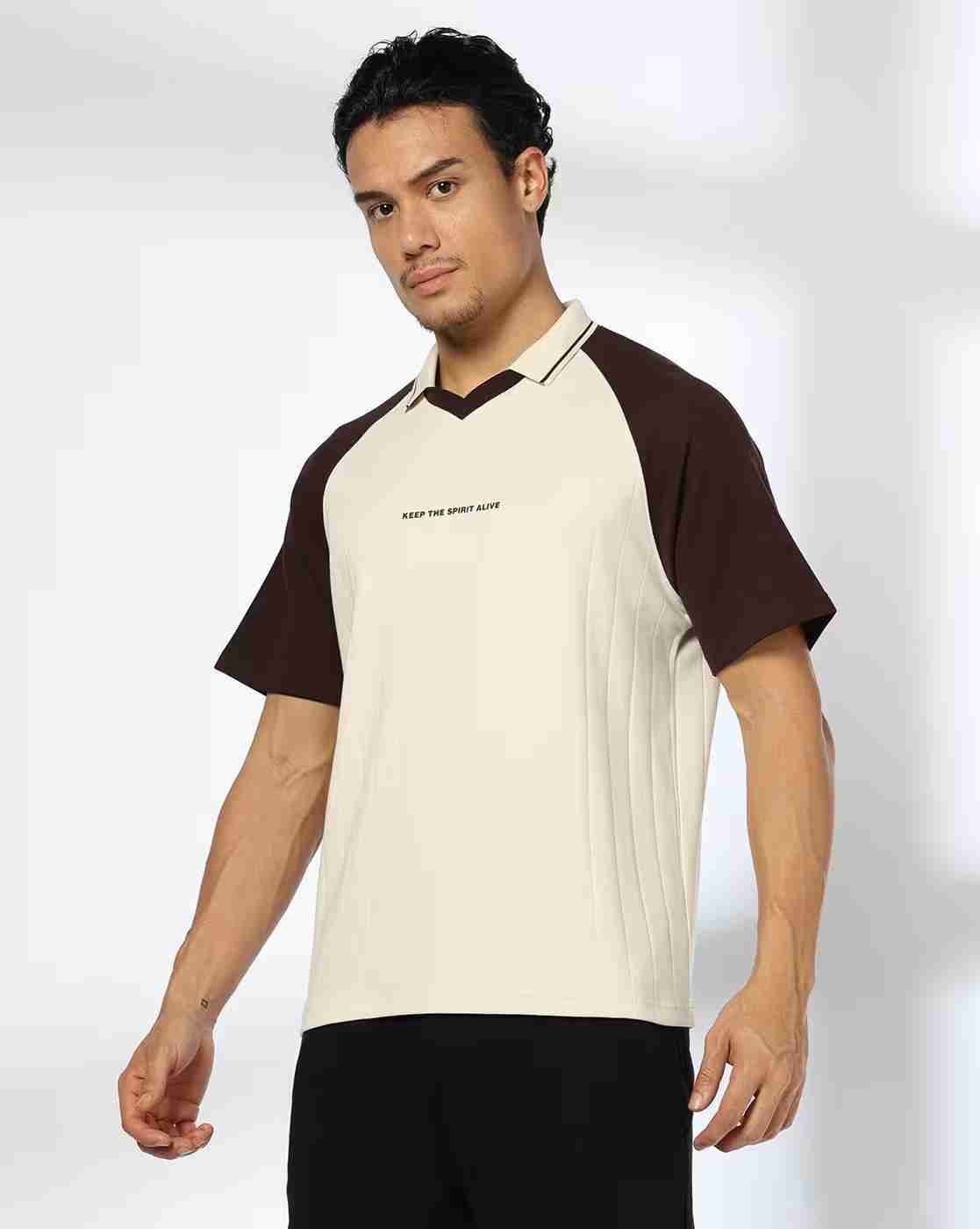 Teamspirit | Men Colourblock Regular Fit Polo T-Shirt|1
