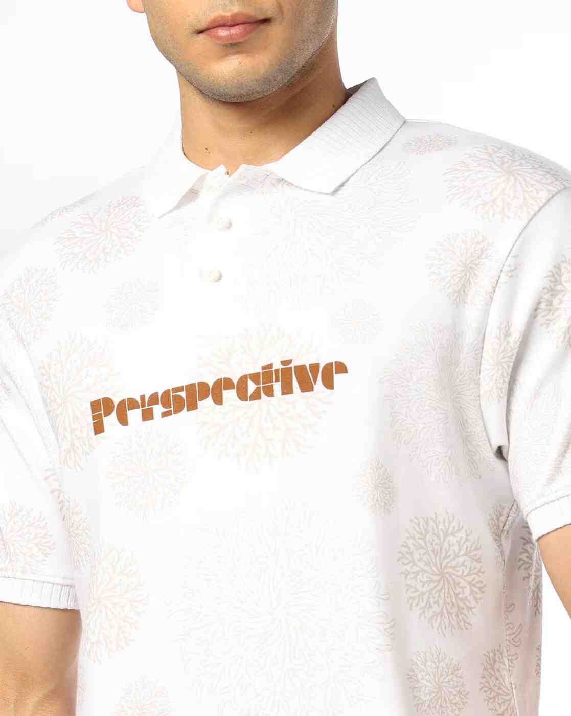 Teamspirit | Men Floral Print Regular Fit Polo T-Shirt|3
