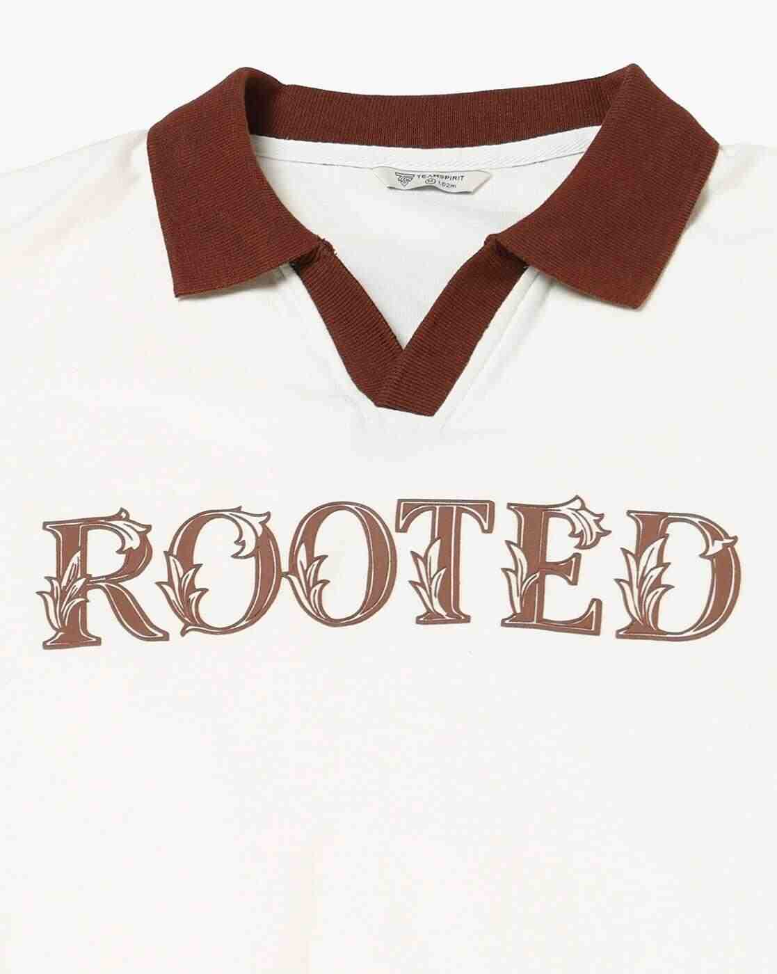 Teamspirit | Men Typographic Print Regular Fit Polo T-Shirt|4