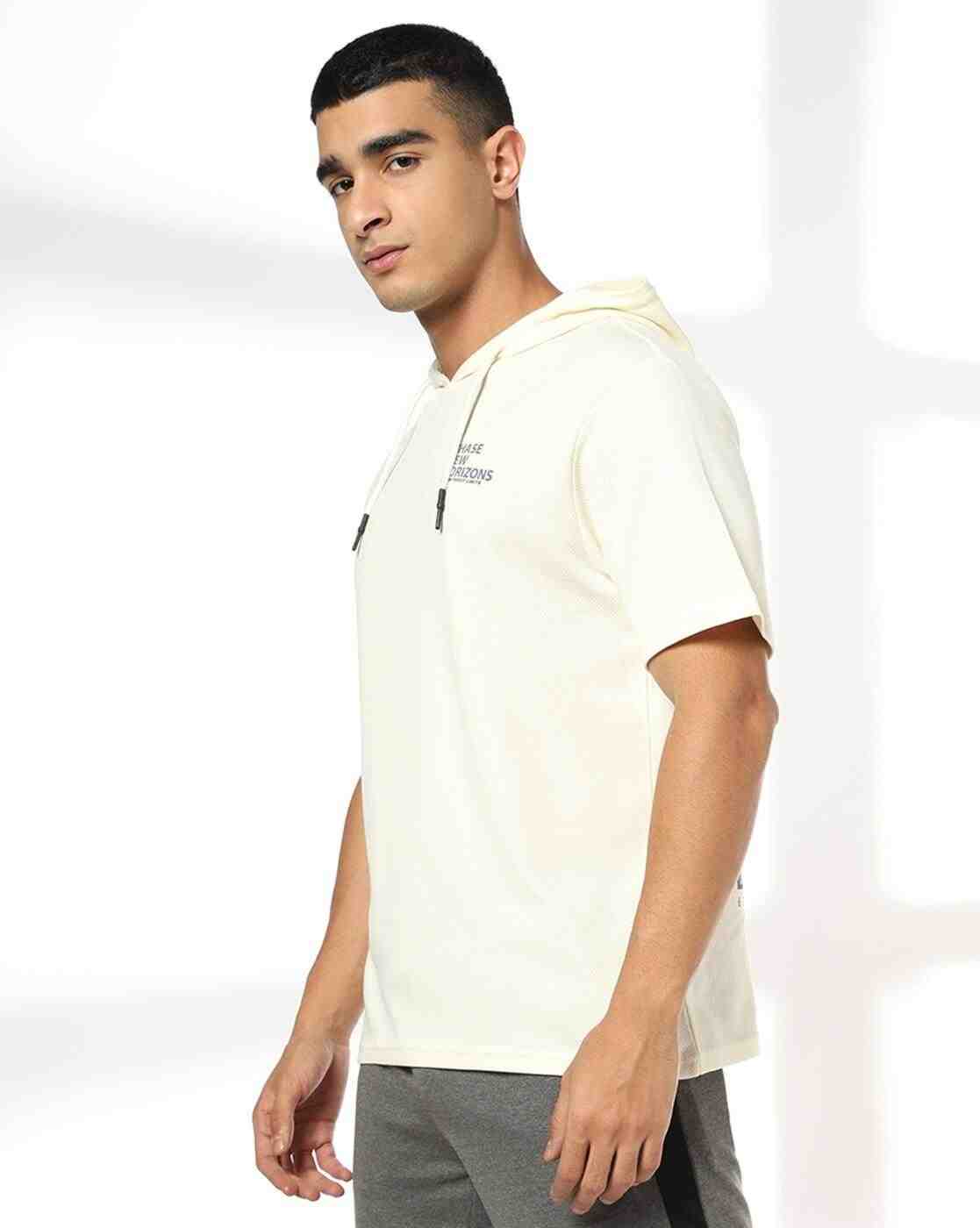 Teamspirit | Men Graphic Print Regular Fit Hooded T-Shirt