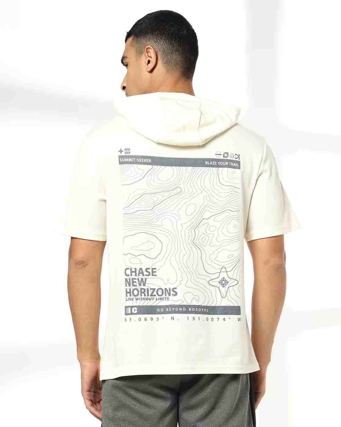 Teamspirit | Men Graphic Print Regular Fit Hooded T-Shirt|2