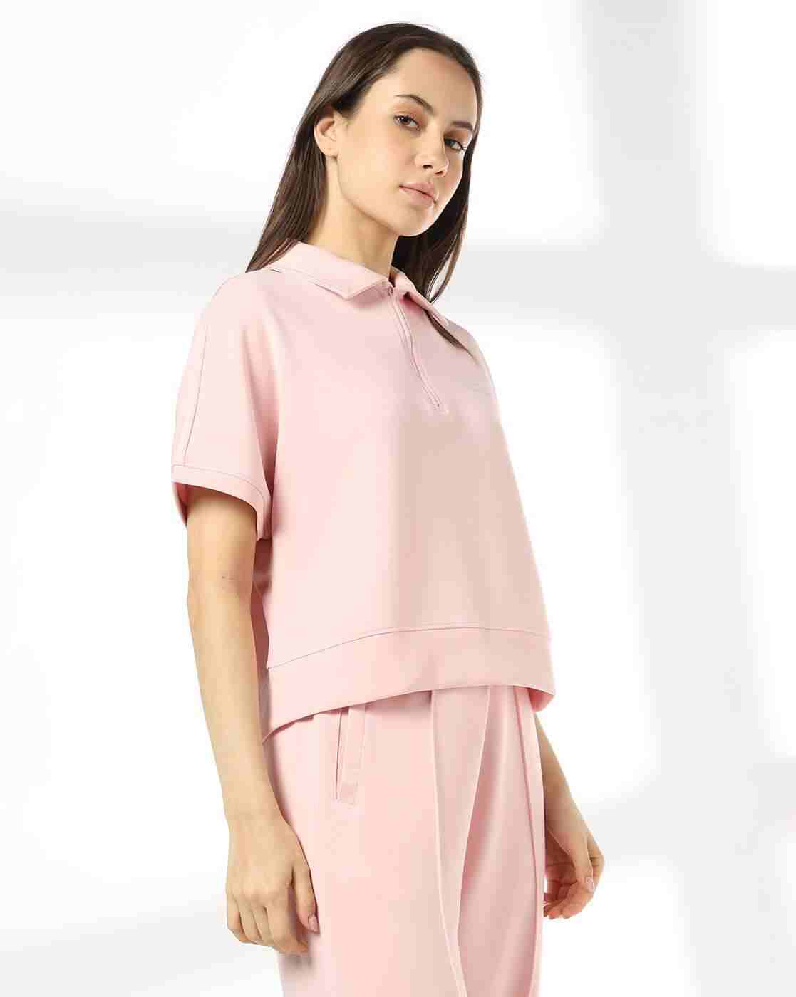 Teamspirit | Women Boxy Fit Top with Spread Collar|1