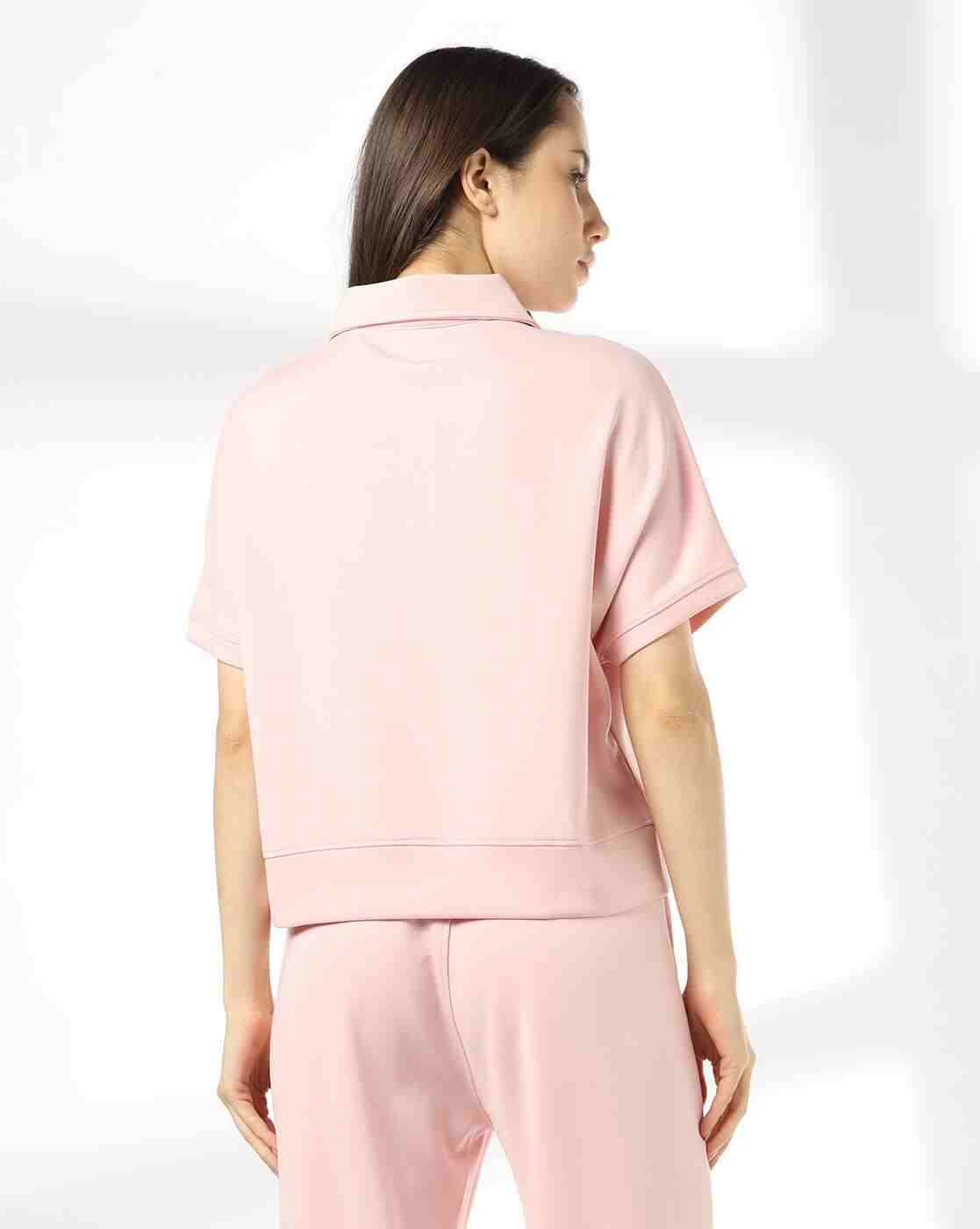 Teamspirit | Women Boxy Fit Top with Spread Collar|2