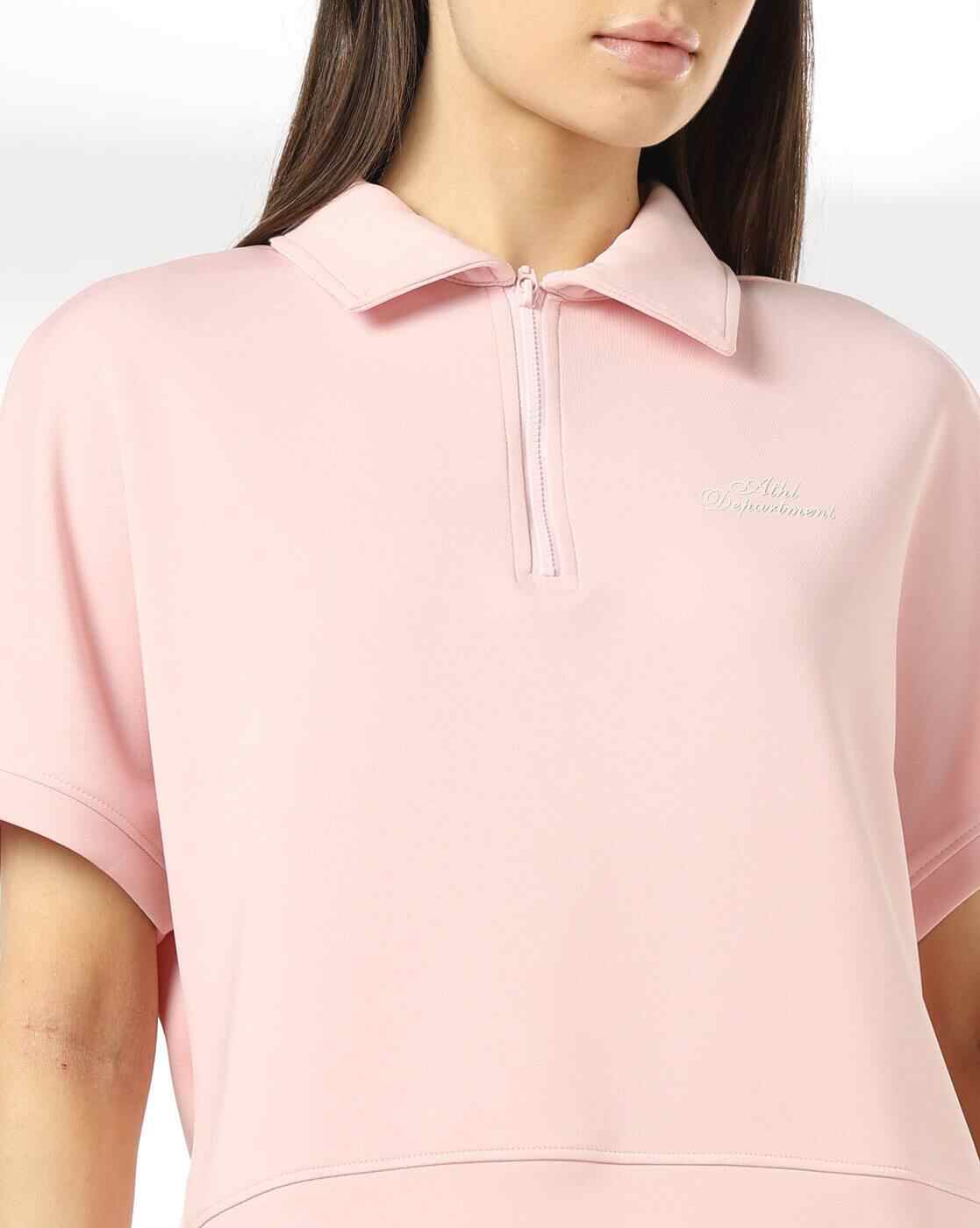 Teamspirit | Women Boxy Fit Top with Spread Collar|3