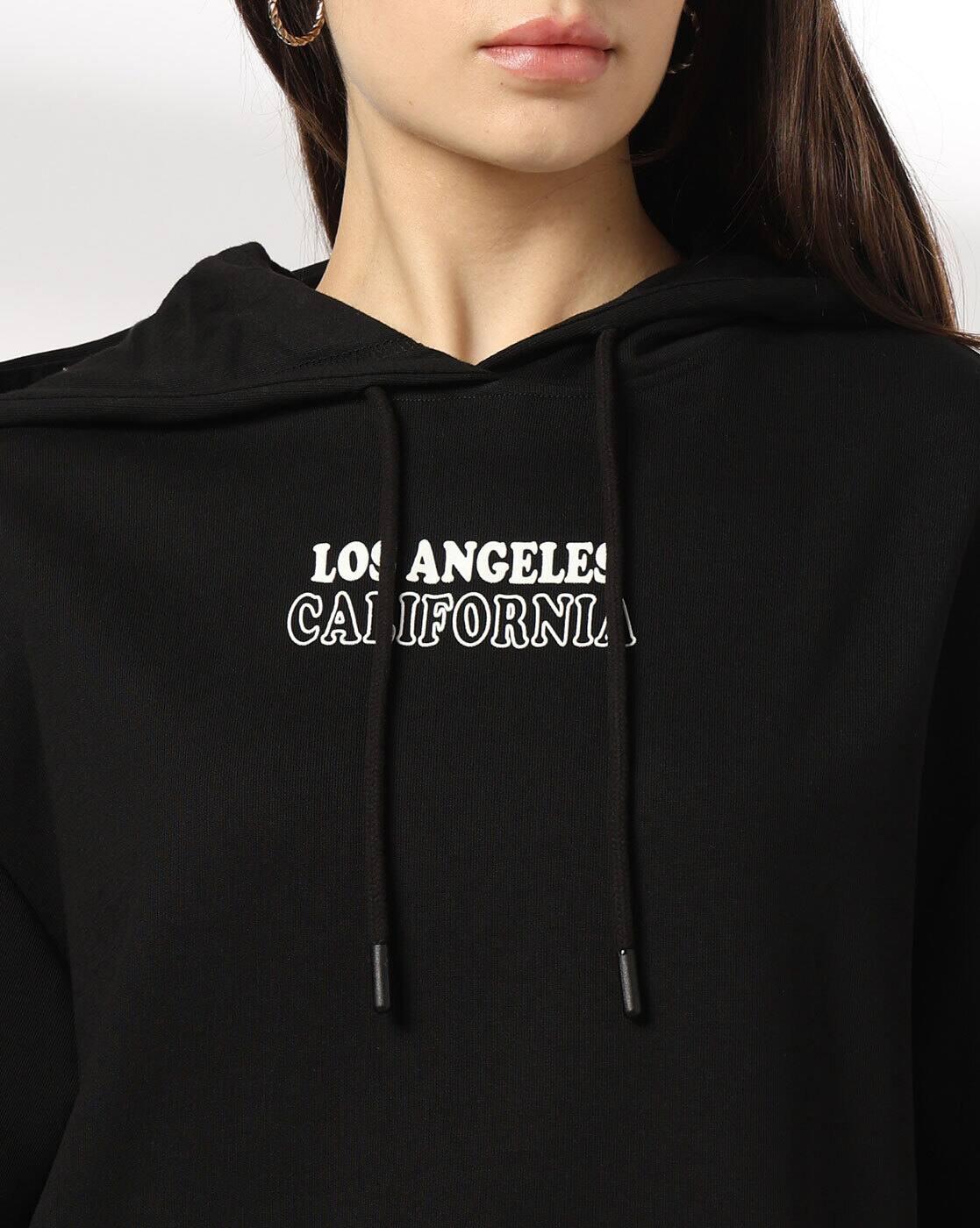 Teamspirit | Women Typographic Print Boxy Fit Hooded Top|3