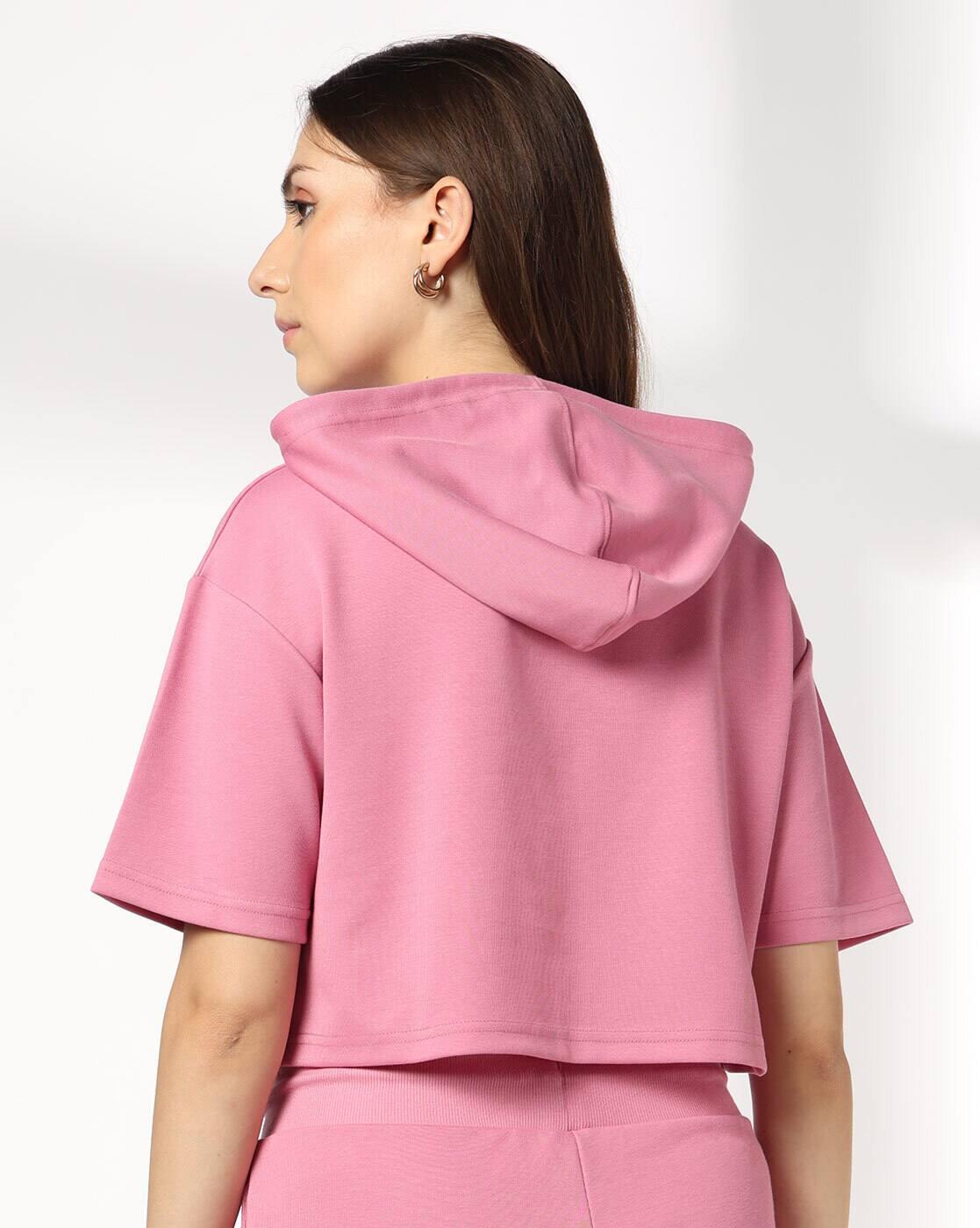 Teamspirit | Women Typographic Print Boxy Fit Hooded Top|2