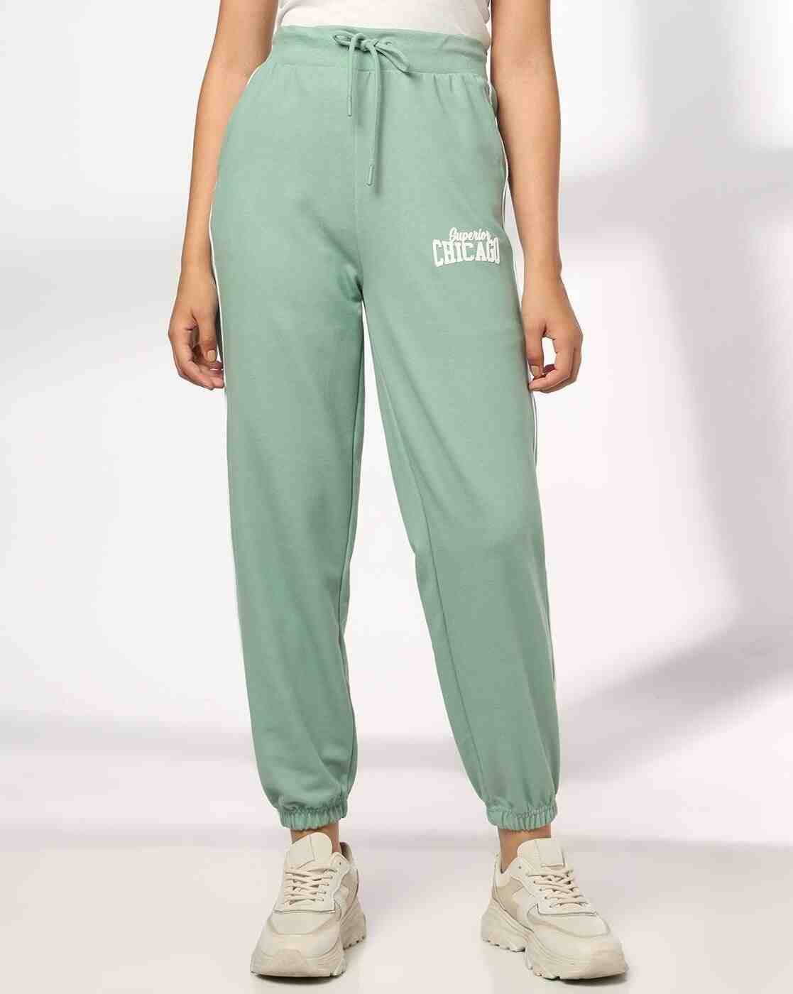 Women Joggers with Typographic Print