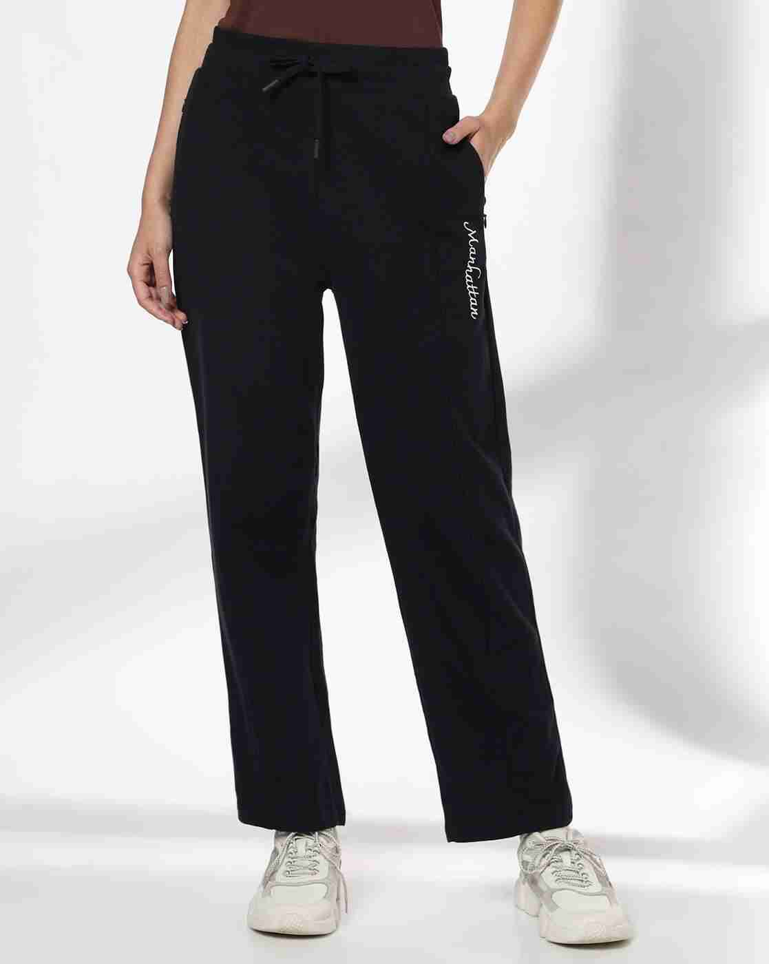 Teamspirit | Women Straight Track Pants with Typographic Print|0