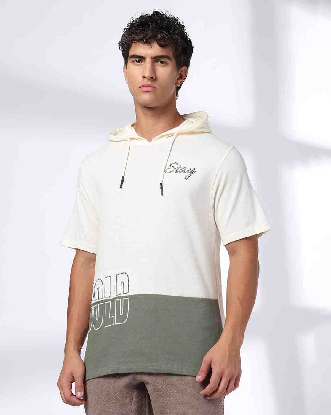 Teamspirit | Men Colourblock Regular Fit Hooded T-Shirt|3