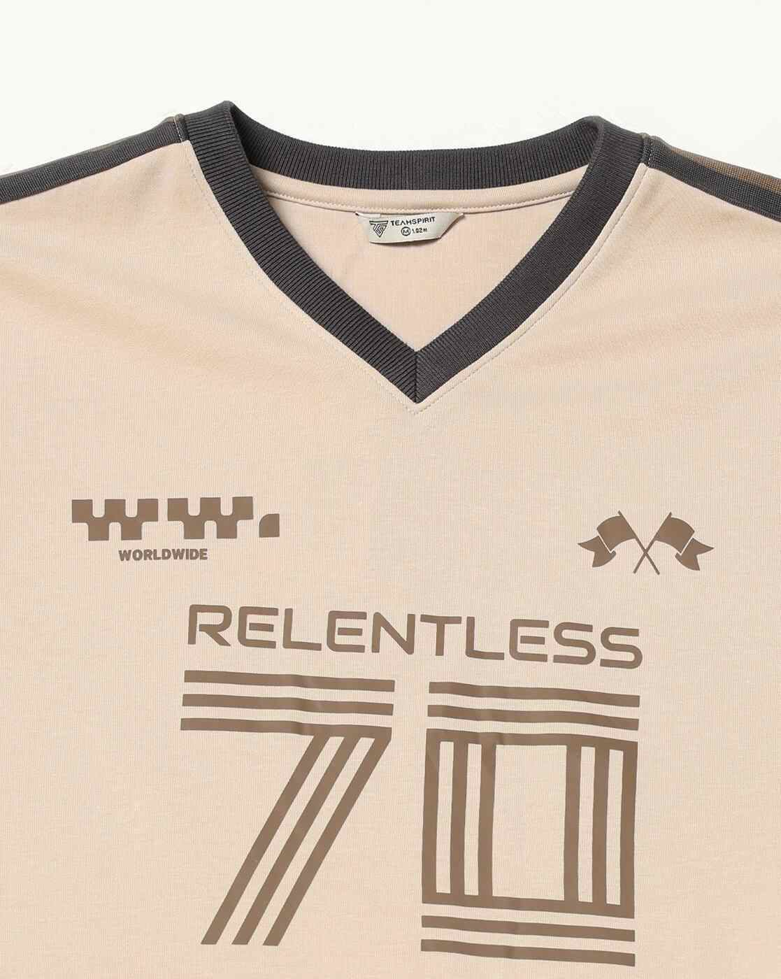 Teamspirit | Men Printed V-Neck Regular Fit T-Shirt|4