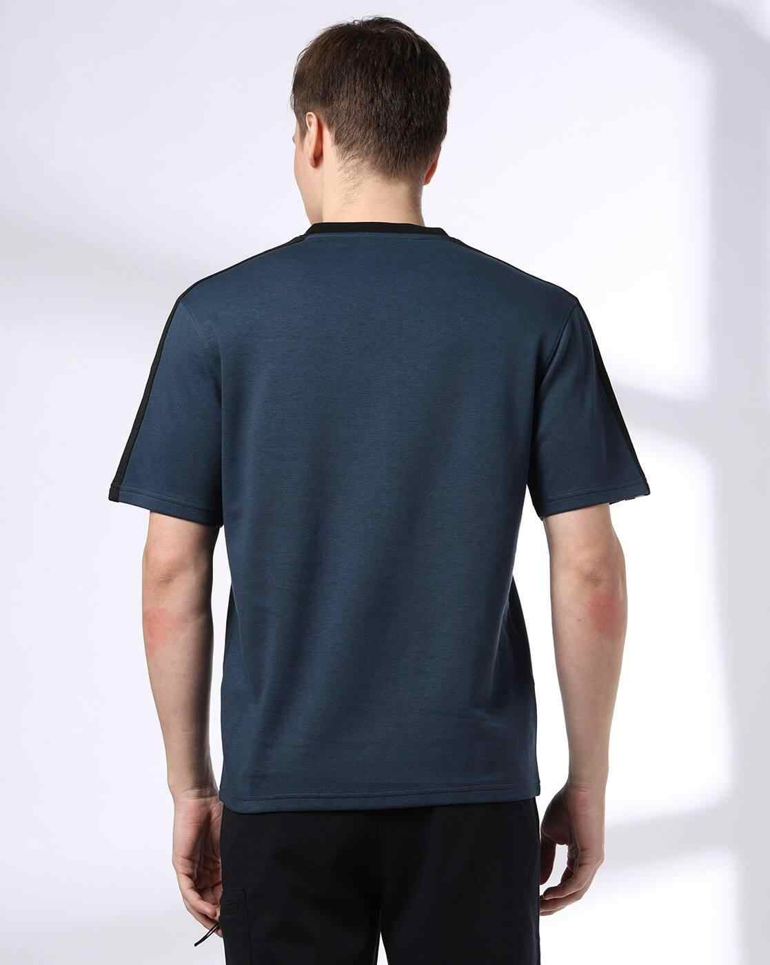 Teamspirit | Men Printed V-Neck Regular Fit T-Shirt|2